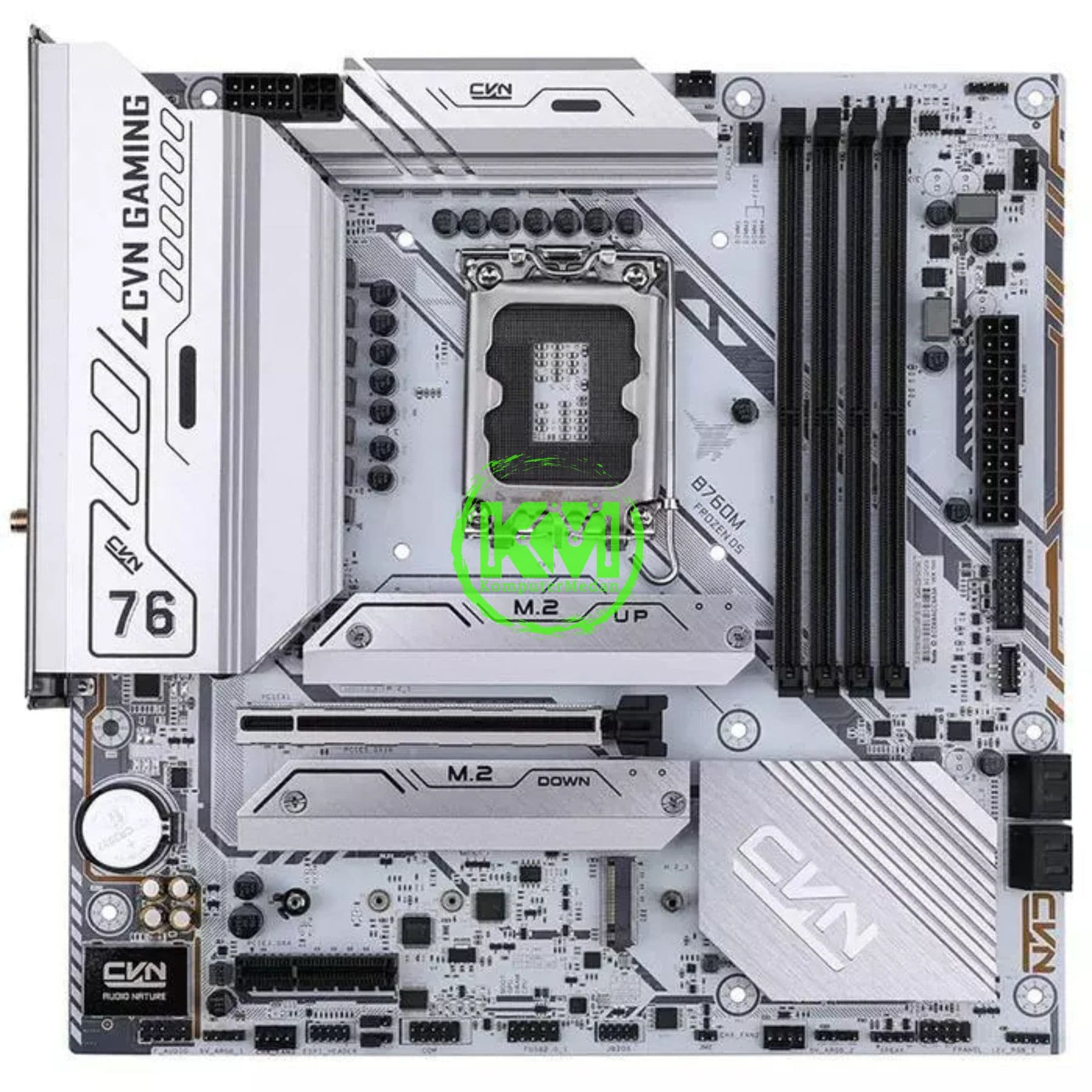 COLORFUL CVN B760M FROZEN WIFI V20 DDR5 (FULL WHITE) MOTHERBOARD - Image 2