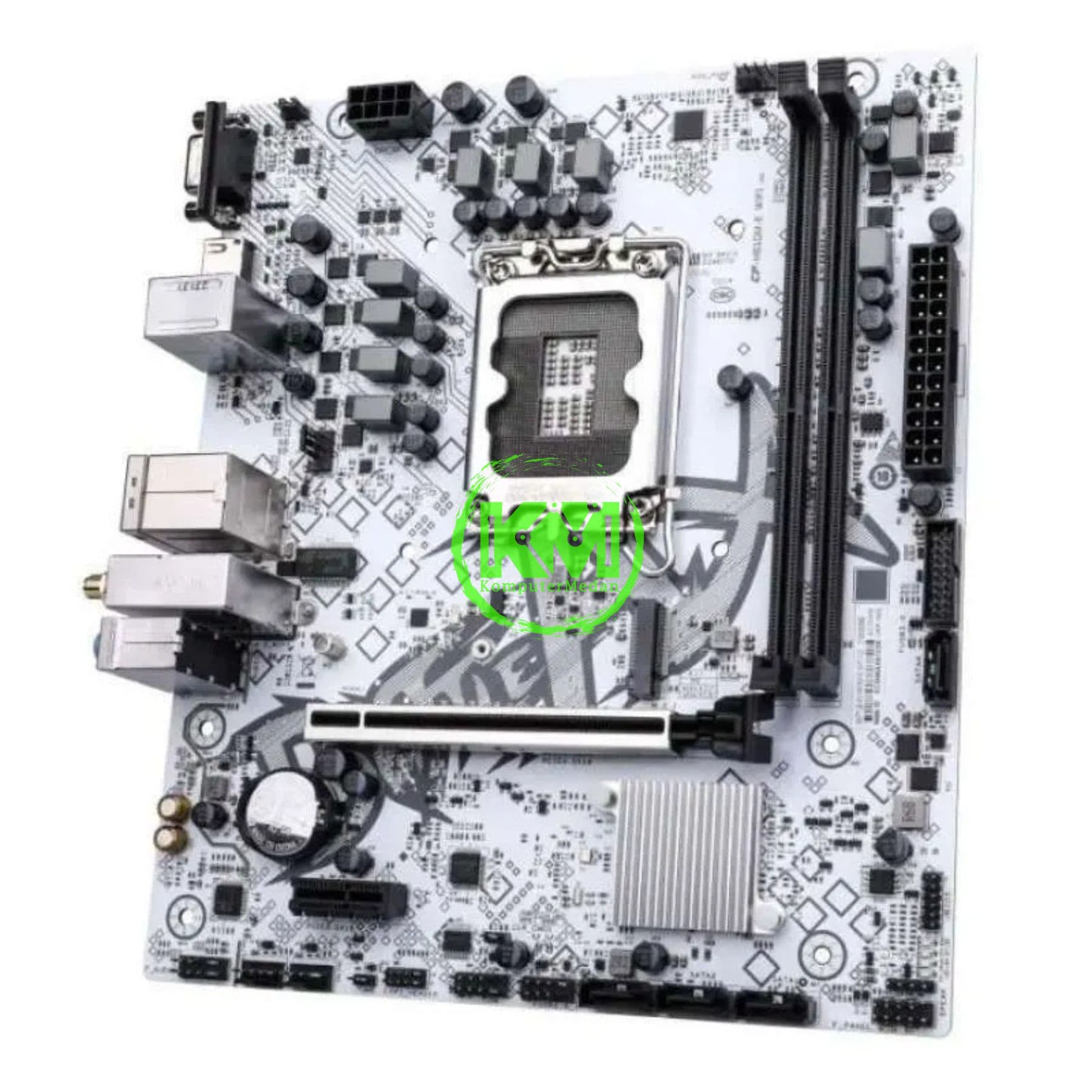 COLORFUL BATTLE-AX H610M-E WIFI V20/V21 DDR4 (WHITE) MOTHERBOARD - Image 3