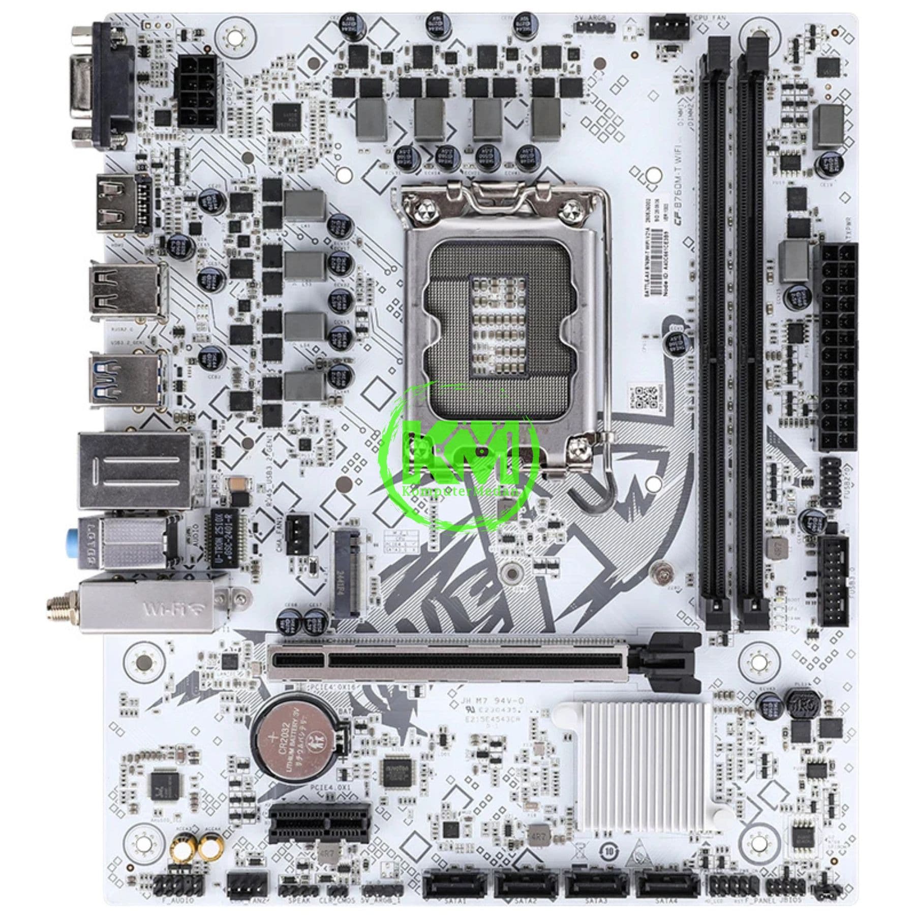 COLORFUL BATTLE AX B760M-T WIFI DDR4 V21A (FULL WHITE) MOTHERBOARD - Image 2