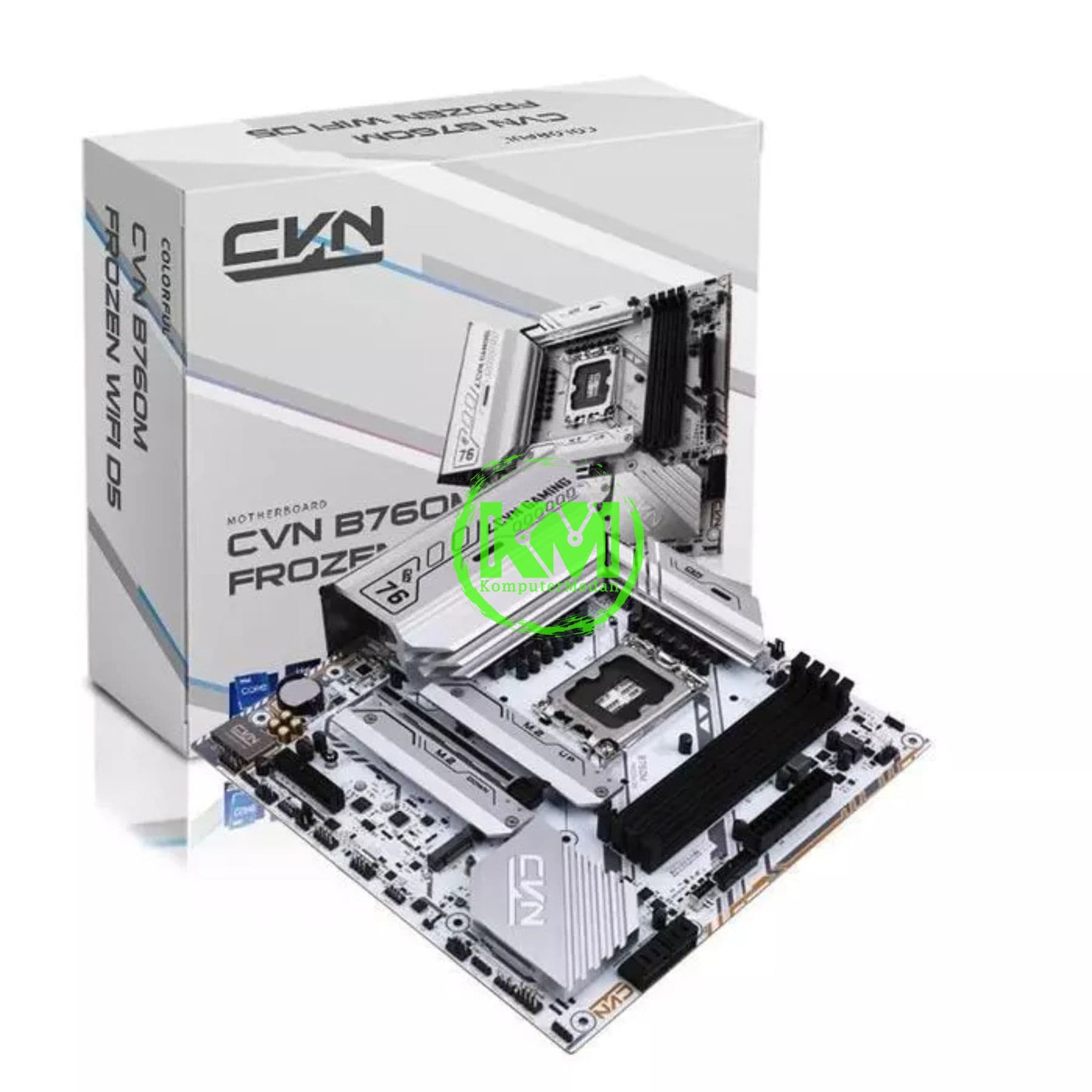 COLORFUL CVN B760M FROZEN WIFI V20 DDR5 (FULL WHITE) MOTHERBOARD