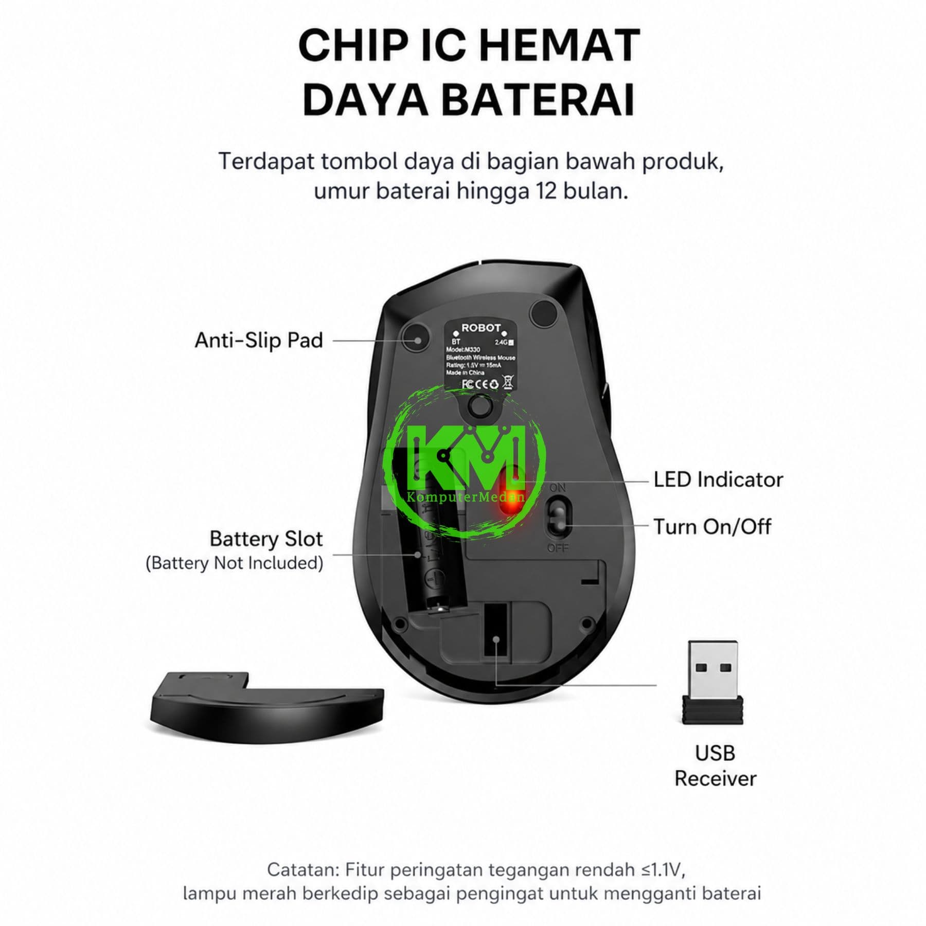 ROBOT MOUSE WIRELESS M530 - Image 3