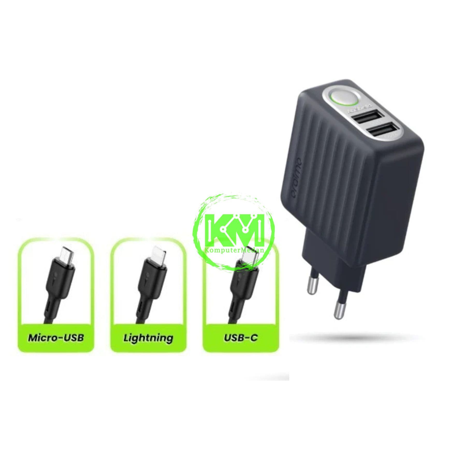 ORAIMO CHARGER OCW-E68D+L53 ( CABLE M/C/L) - Image 1