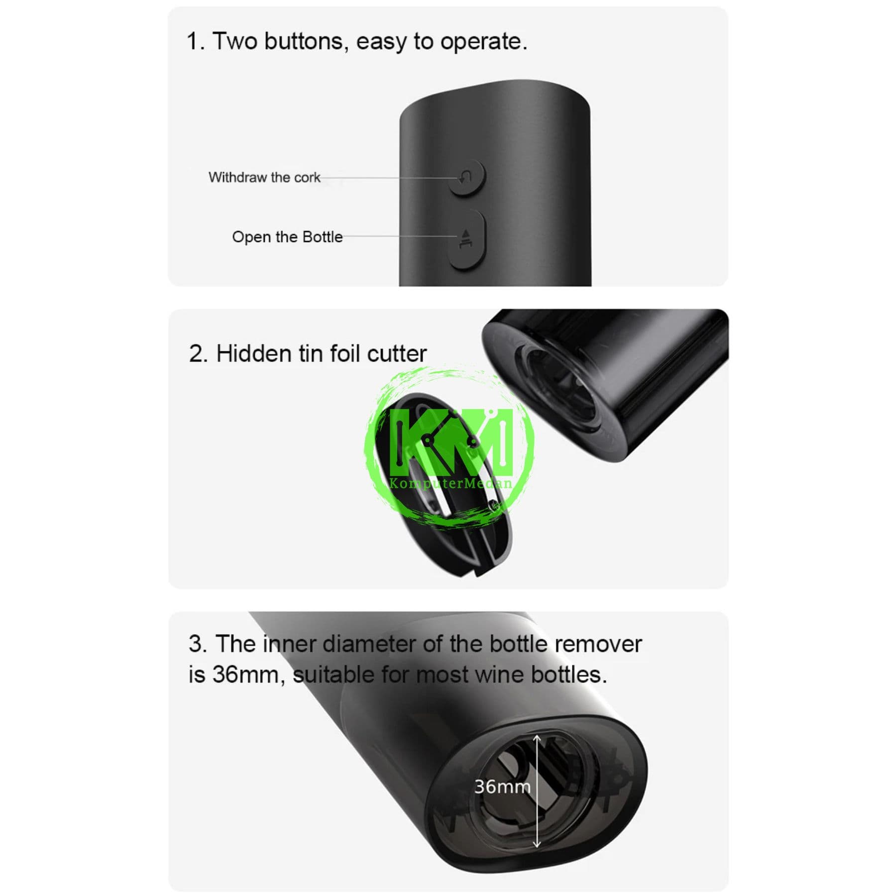 MIJIA ELECTRIC WINE OPENER - Image 3