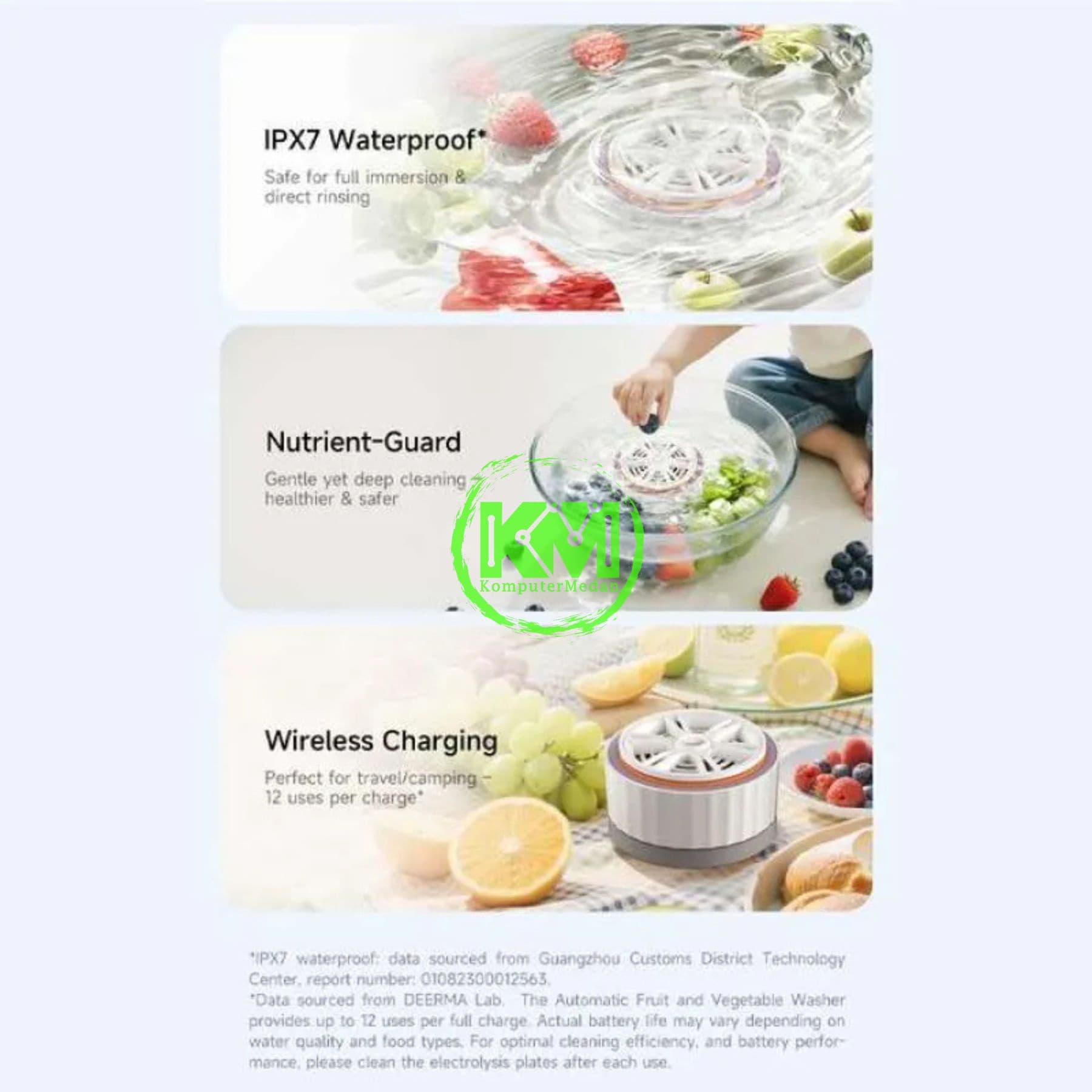 DEERMA GS01 ( MESIN PEMBERSIH BUAH DAN SAYUR ) - Image 3