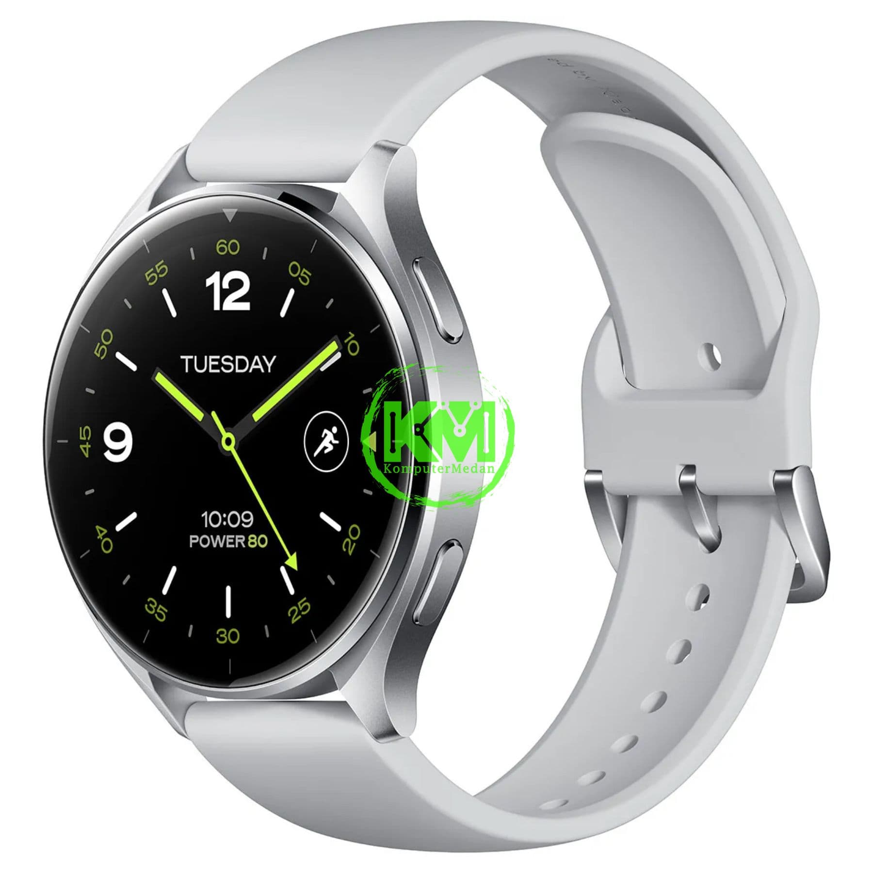 XIAOMI WATCH 2 SILVER CASE WITH GRAY TPU STRAP - Image 2