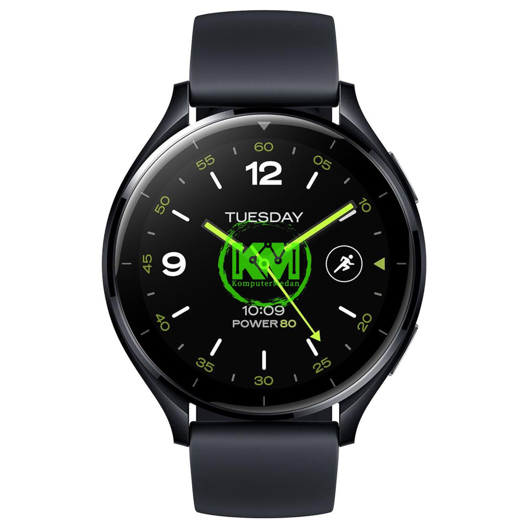 XIAOMI WATCH 2 BLACK CASE WITH BLACK TPU STRAP - Image 1
