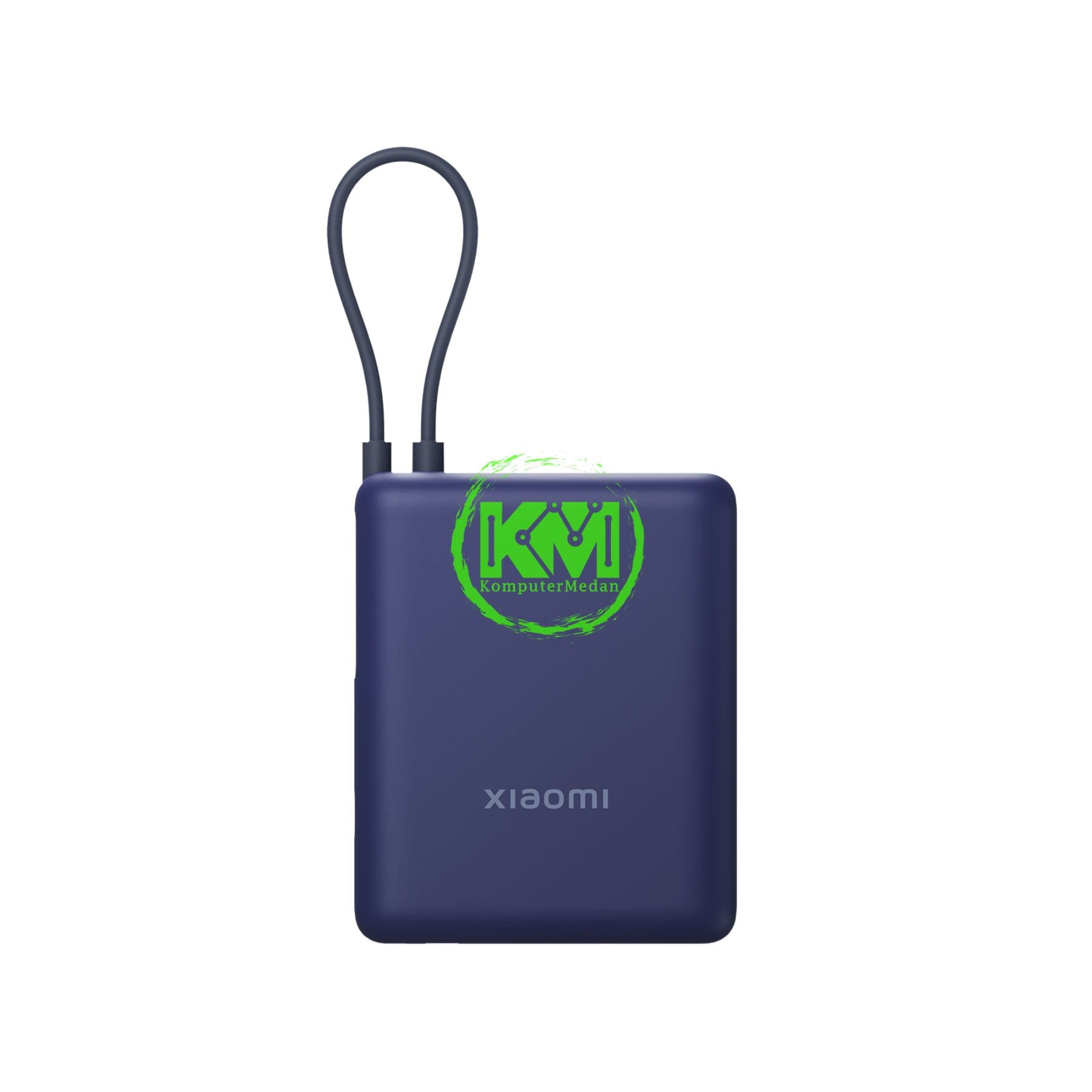 XIAOMI 33W POWERBANK 10000MAH ( INTEGRATED CABLE ) ICE BLUE TH - Image 1