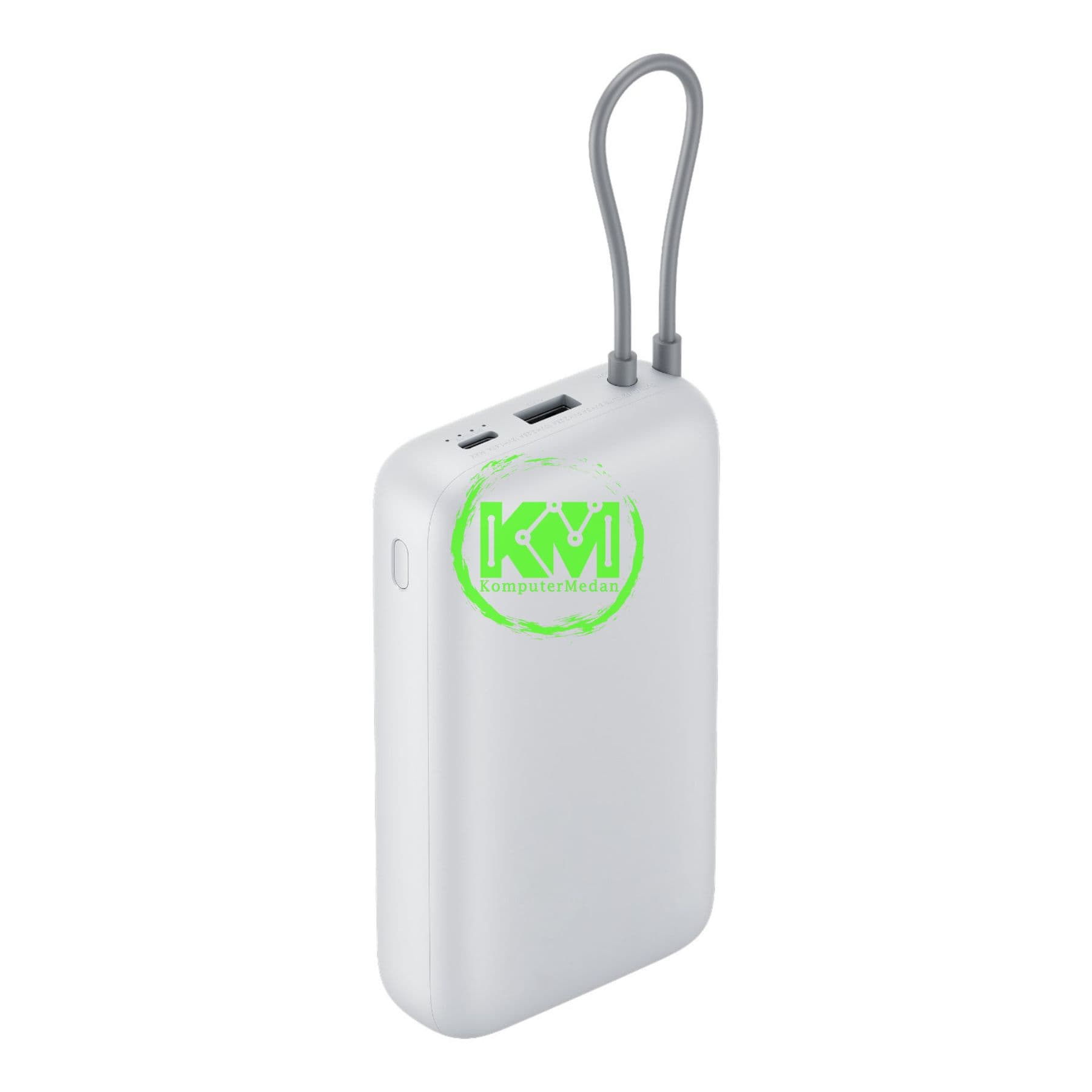 XIAOMI POWERBANK 20000MAH (INTEGRATED CABLE) TH LIGHT GRAY - Image 3