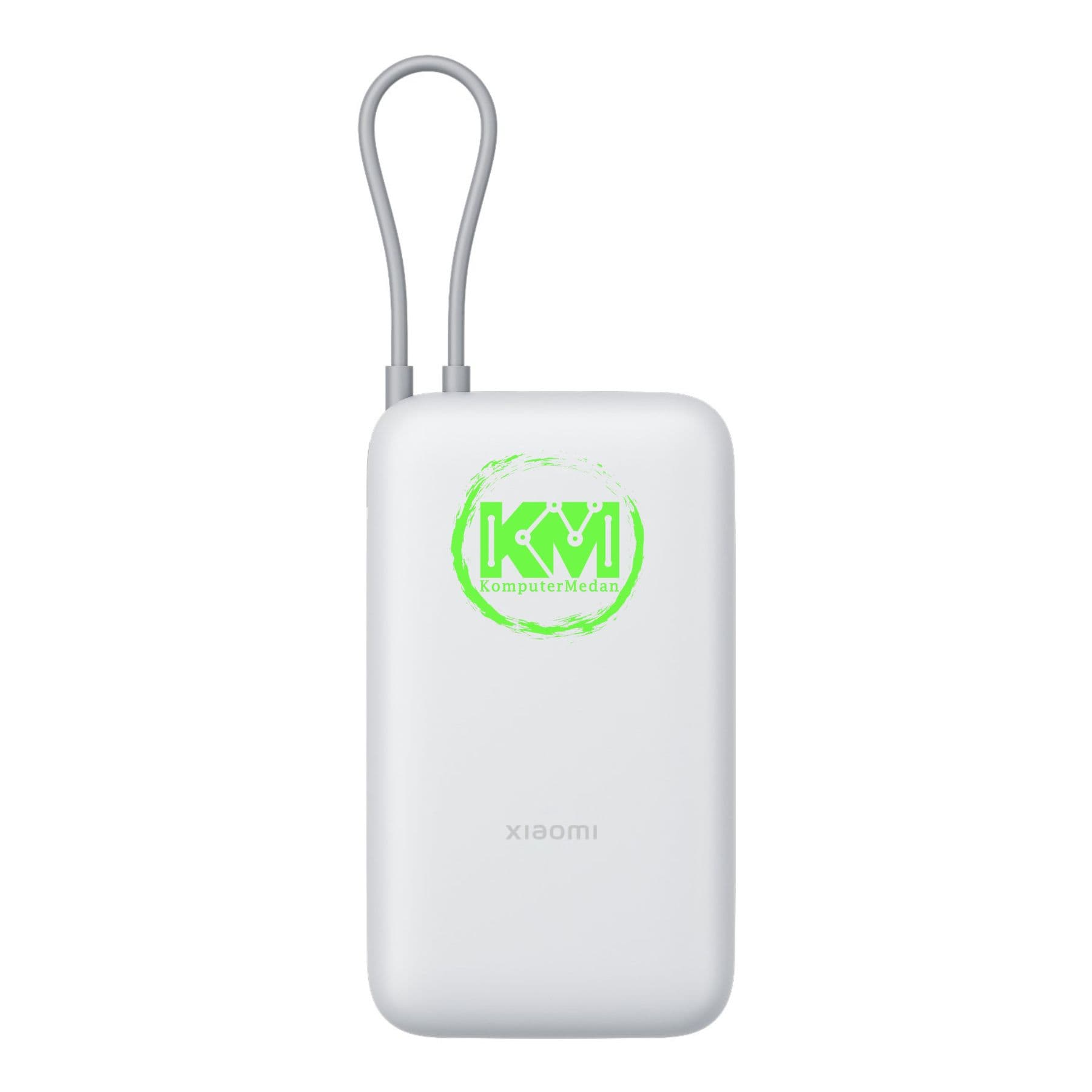 XIAOMI POWERBANK 20000MAH (INTEGRATED CABLE) TH LIGHT GRAY - Image 2