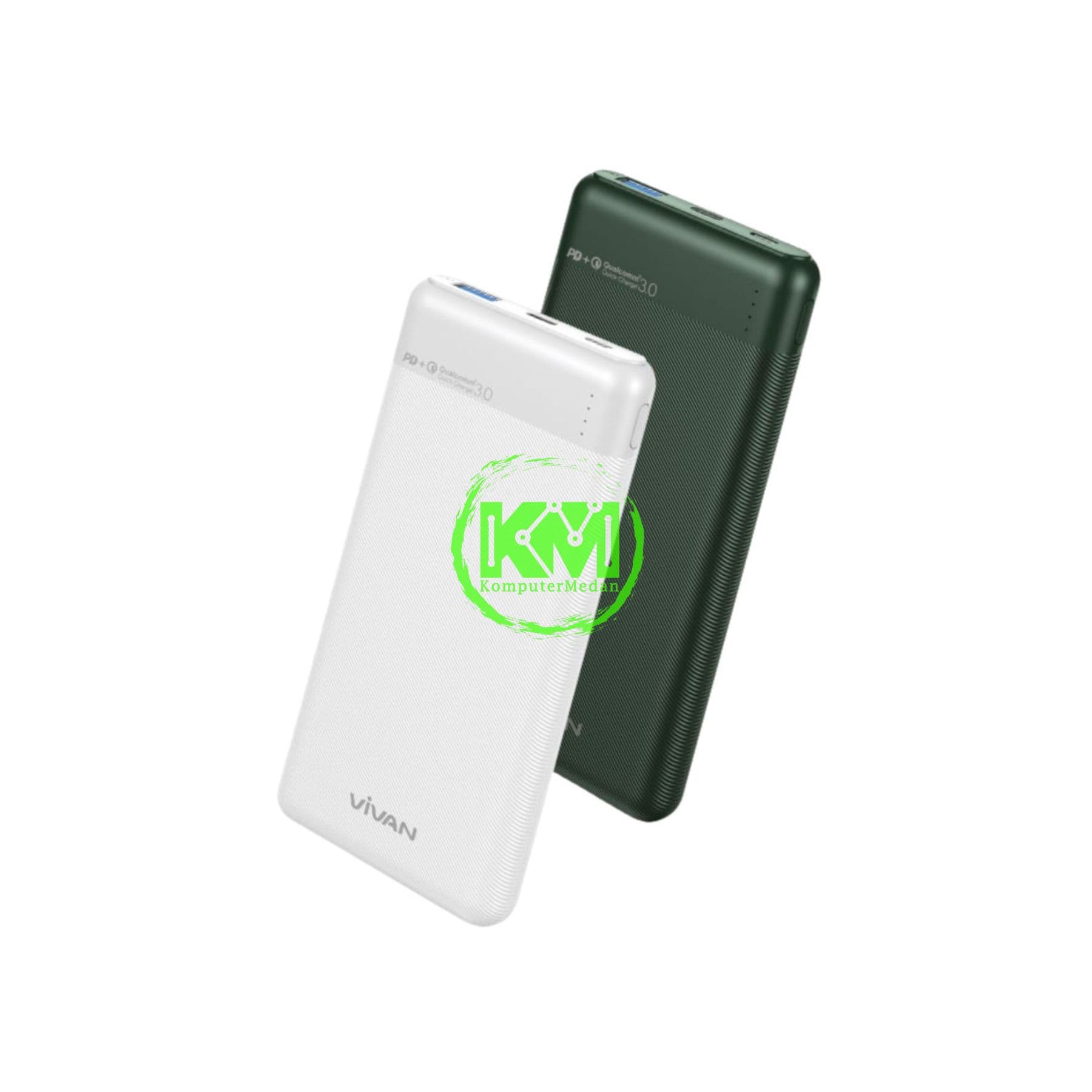 VIVAN POWERBANK VPB M10 (10.000MAH, QC 3.0,18W,INPUT C & MICRO,OUTPUT A & C) - Image 1