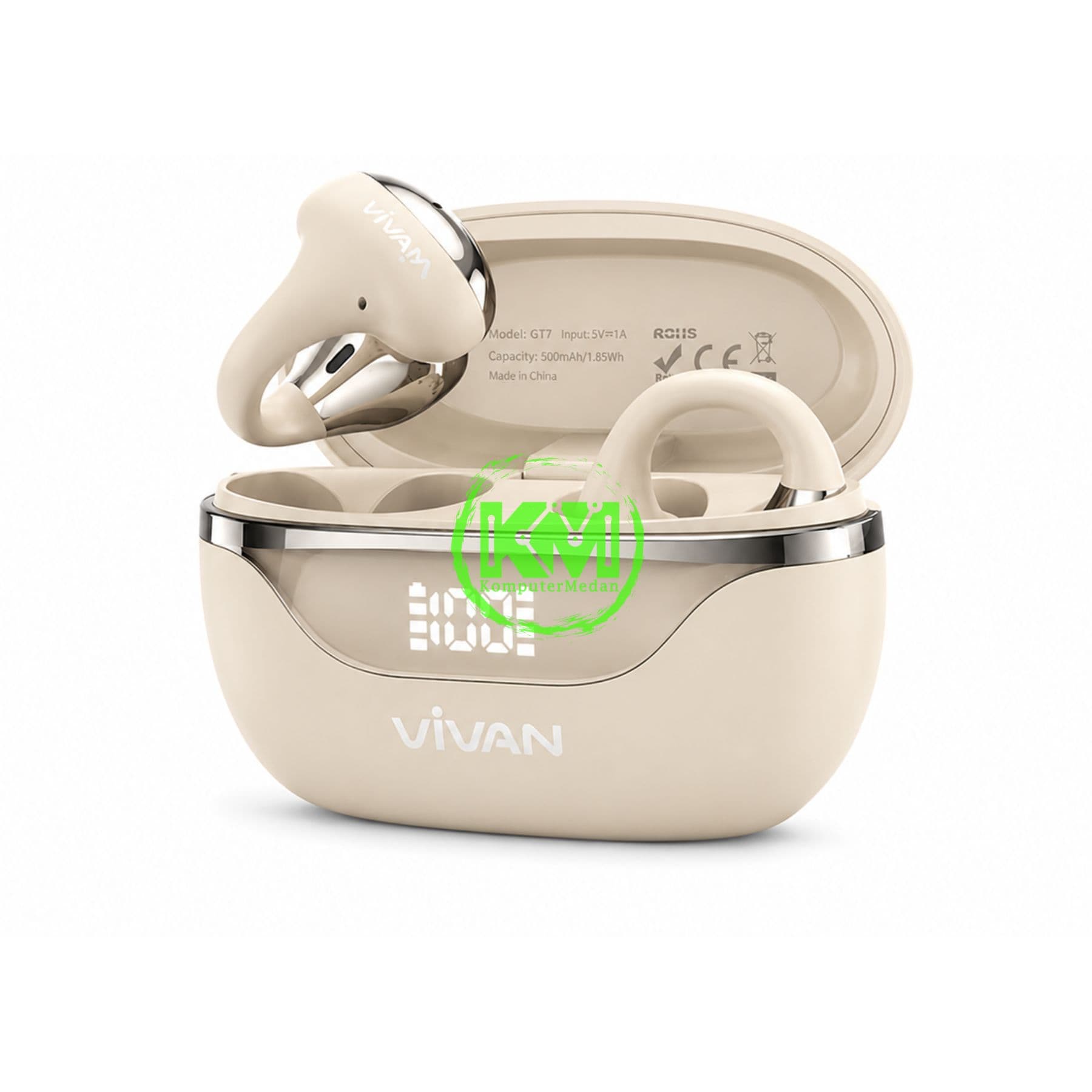 VIVAN OWS FREEGO CO2 ( BT FLASH CONNECT 6.0, ENC, DT 7.0, BATTERY DISPLAY, 52 JAM DAYA TAHAN, TYPE C FAST CHARGING ) - Image 4