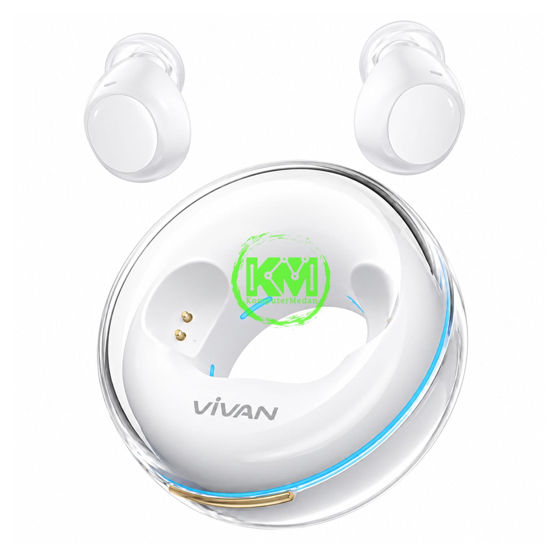 VIVAN EARBUDS SPACE MINI ( BT 5.4, 38MS, MINI DAN RINGAN, TYPE C FAST CHARGING, 36JAM DAYA TAHAN ) - Image 3