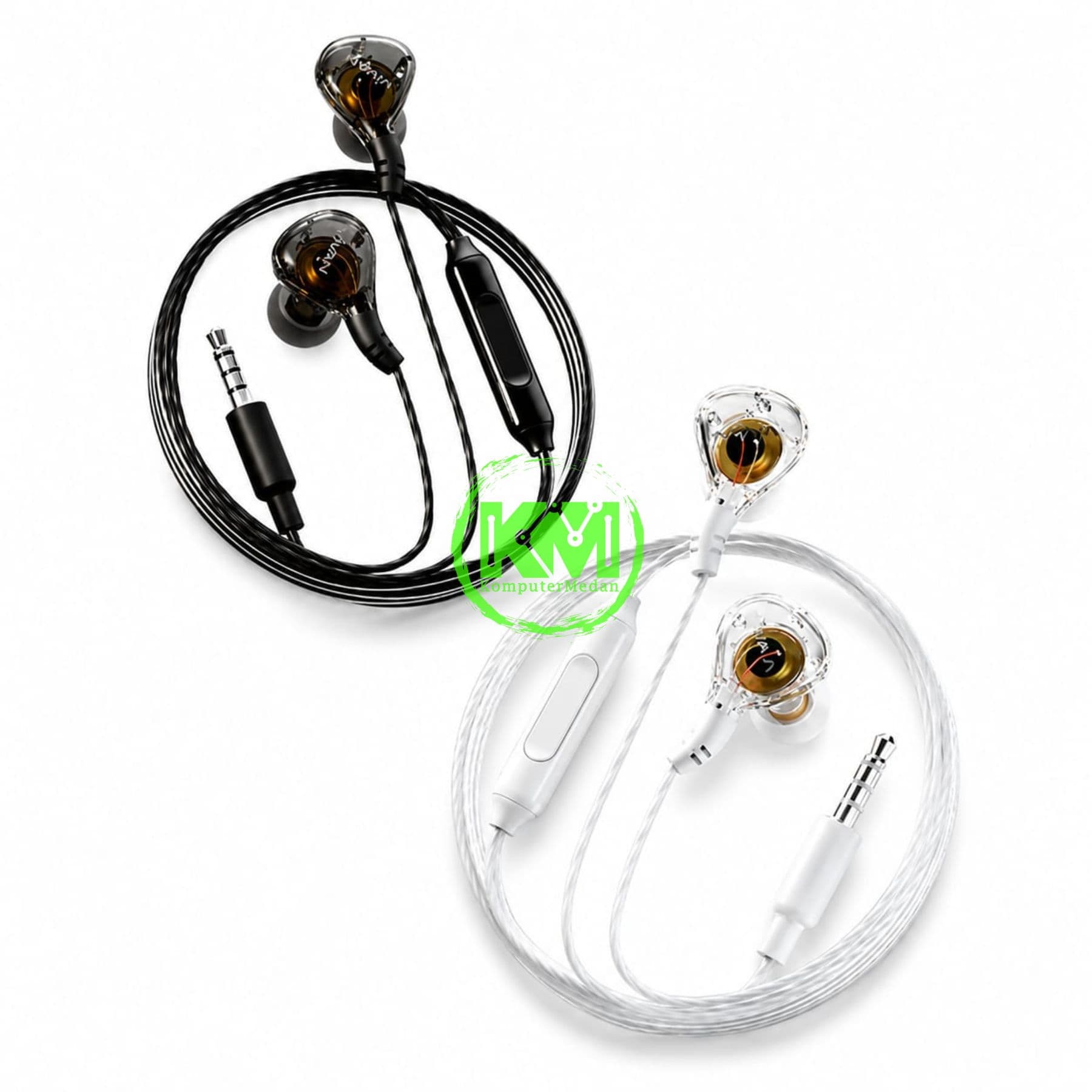 VIVAN WIRED EARPHONE Q17 ( KUALITAS HI FI, BAHAN TPU )