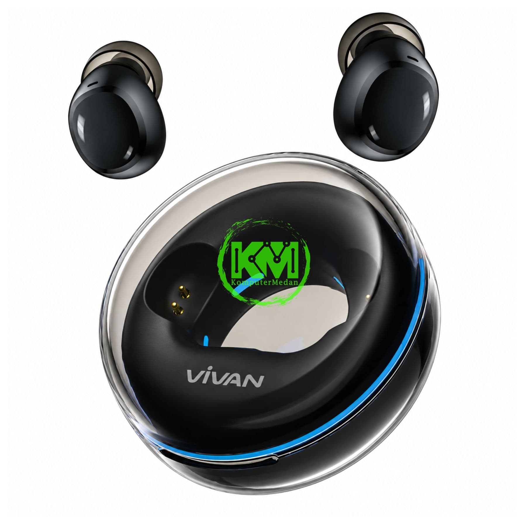 VIVAN EARBUDS SPACE MINI ( BT 5.4, 38MS, MINI DAN RINGAN, TYPE C FAST CHARGING, 36JAM DAYA TAHAN ) - Image 2