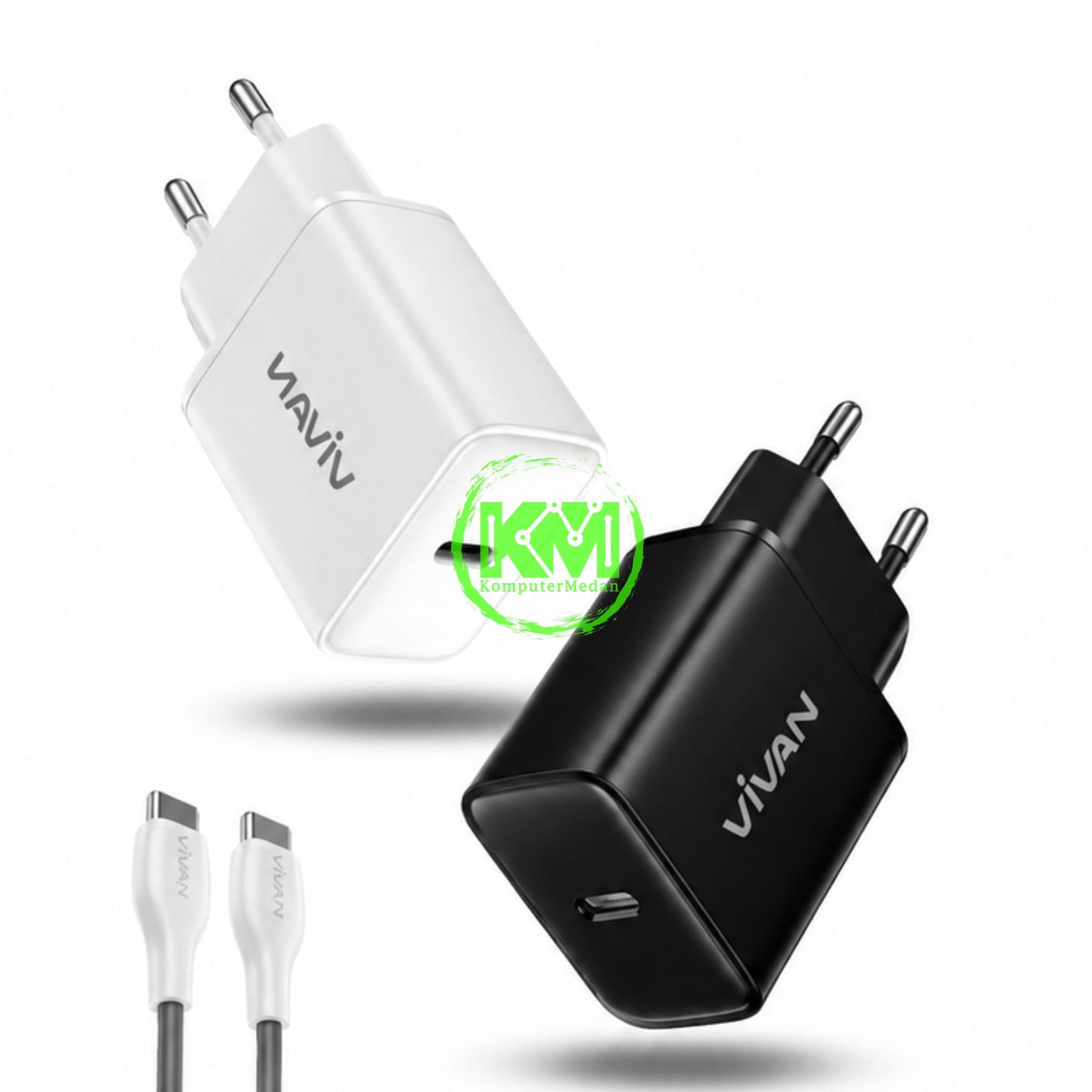 VIVAN CHARGER C30S (PD 30W, FREE KABEL C TO C)