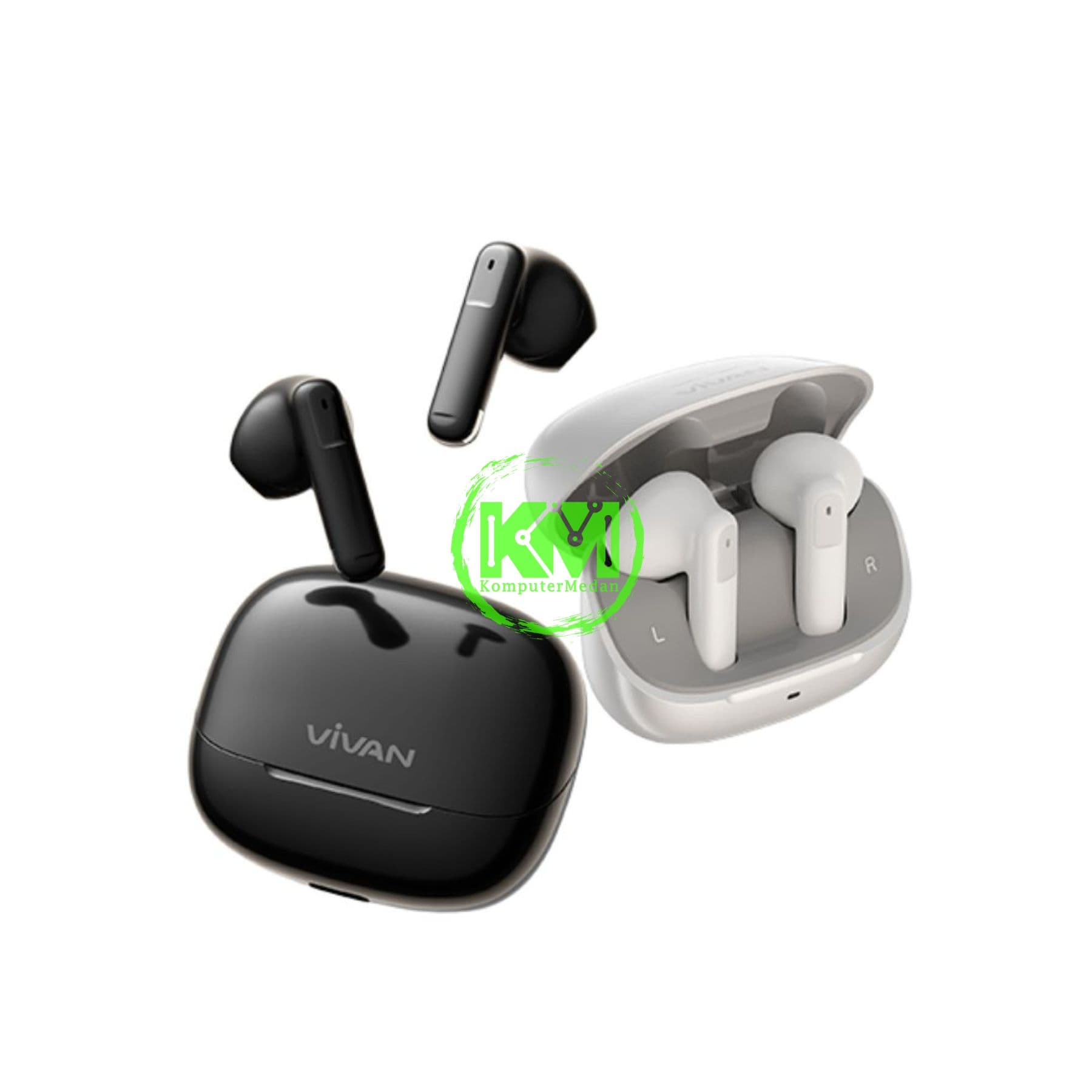 VIVAN EARBUDS INFINITY GT7 ( BT 6.0, 38MS, ADAPTIVE ANC, WOOK AUDIO, POWERFULL BASS, 36 JAM DAYA TAHAN, TYPE C FAST CHARGING )