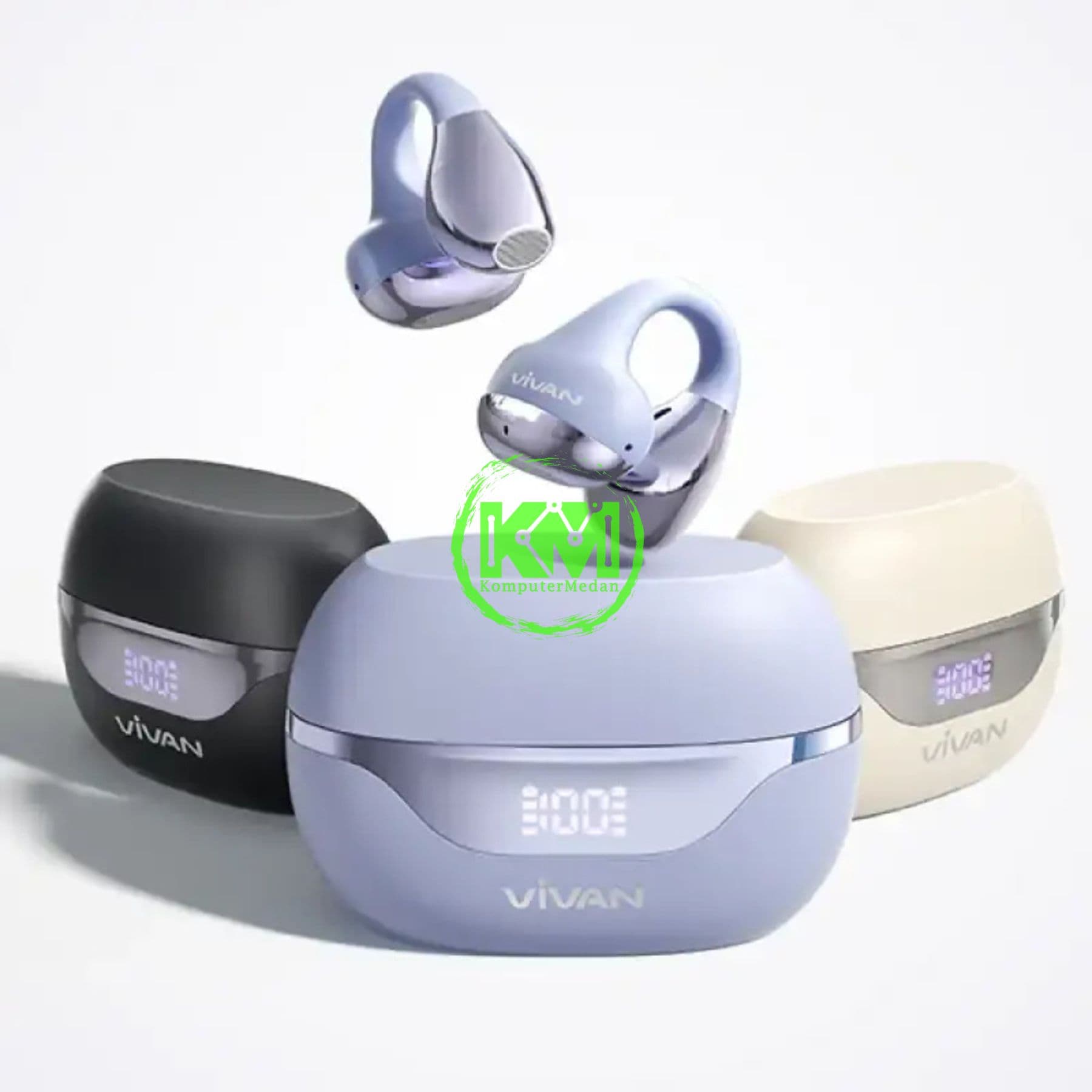 VIVAN OWS FREEGO CO2 ( BT FLASH CONNECT 6.0, ENC, DT 7.0, BATTERY DISPLAY, 52 JAM DAYA TAHAN, TYPE C FAST CHARGING )