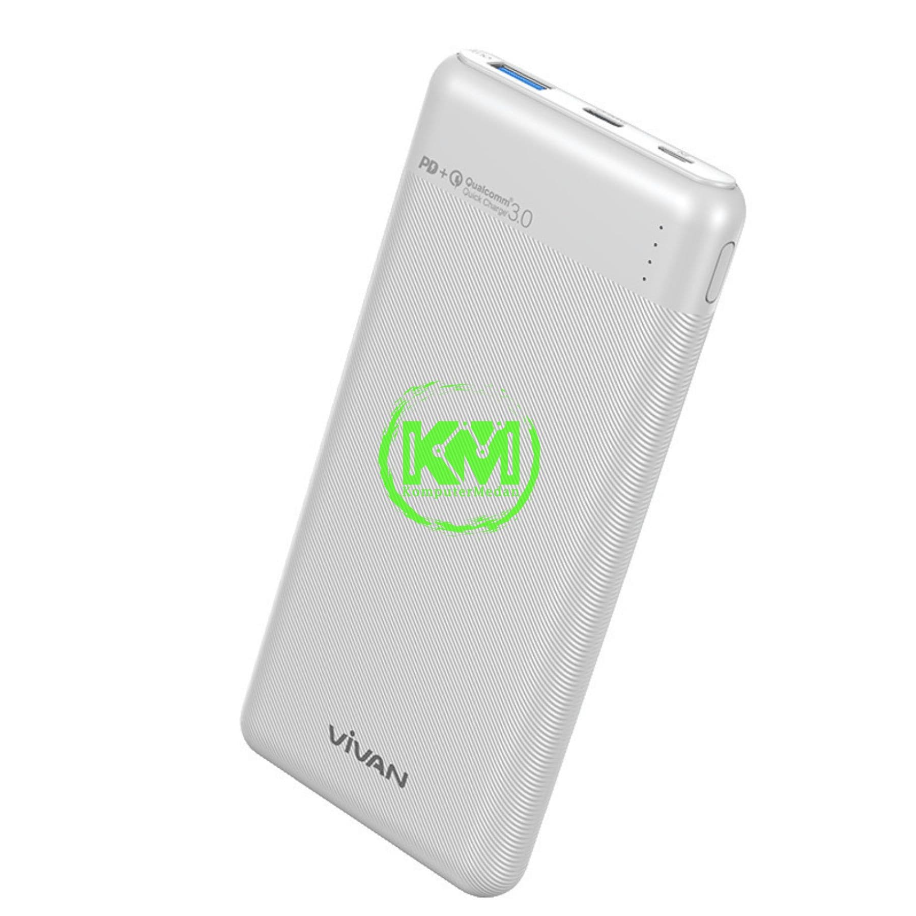 VIVAN POWERBANK VPB M10 (10.000MAH, QC 3.0,18W,INPUT C & MICRO,OUTPUT A & C) - Image 2