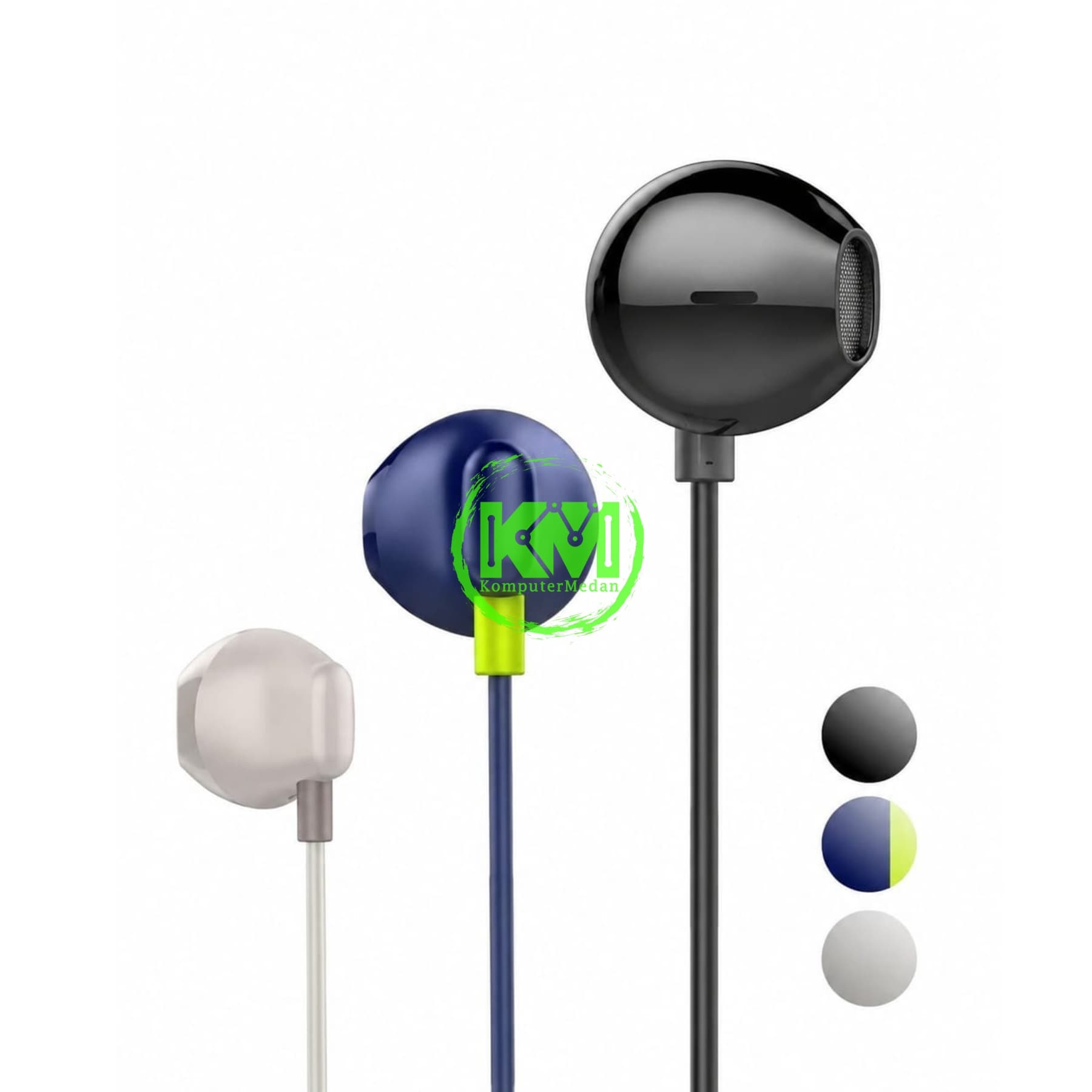 ORAIMO EARPHONE OEP-320 - CREAMY WHITTE, BLACK, BLUE