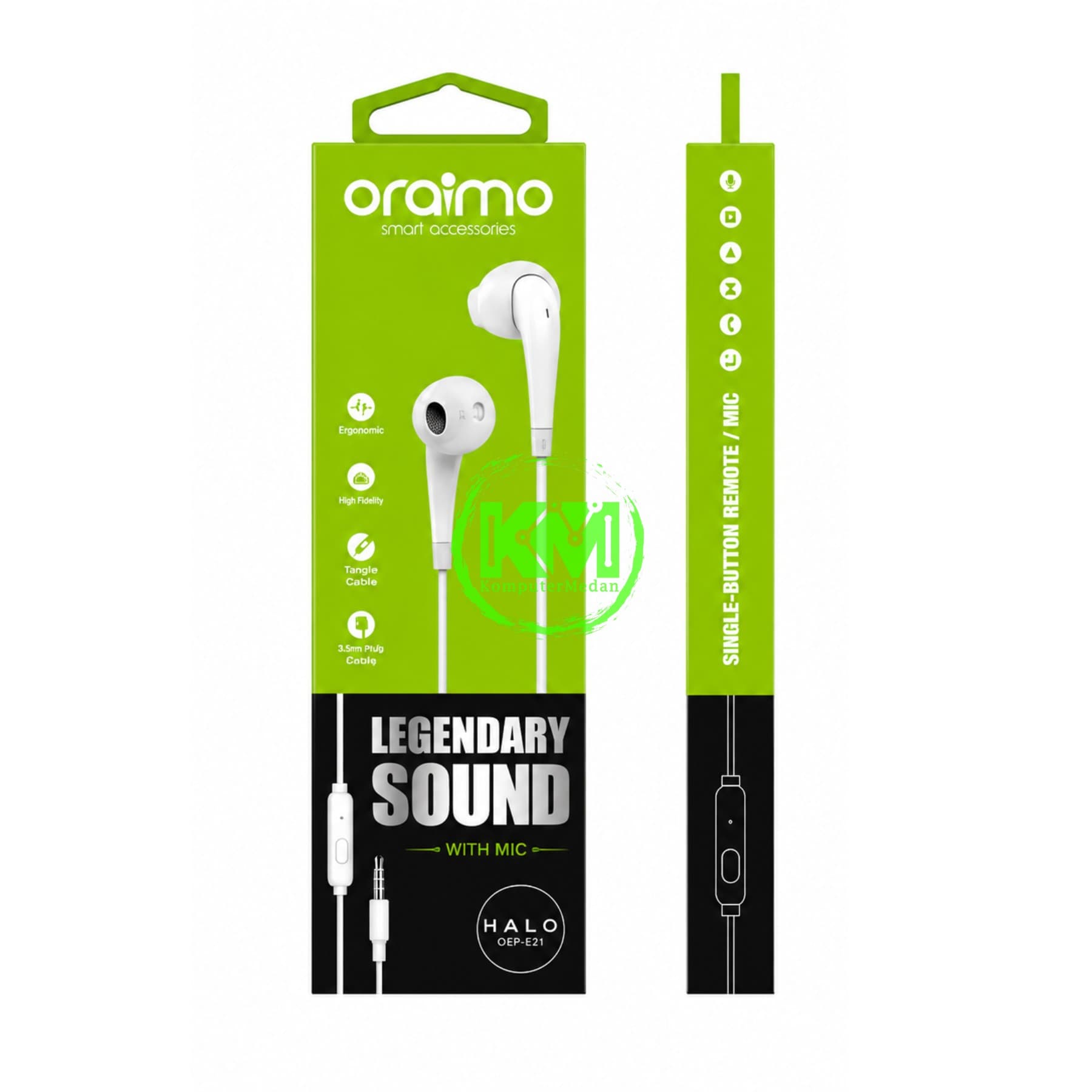 ORAIMO EARPHONE OEP-E21 - WHITE