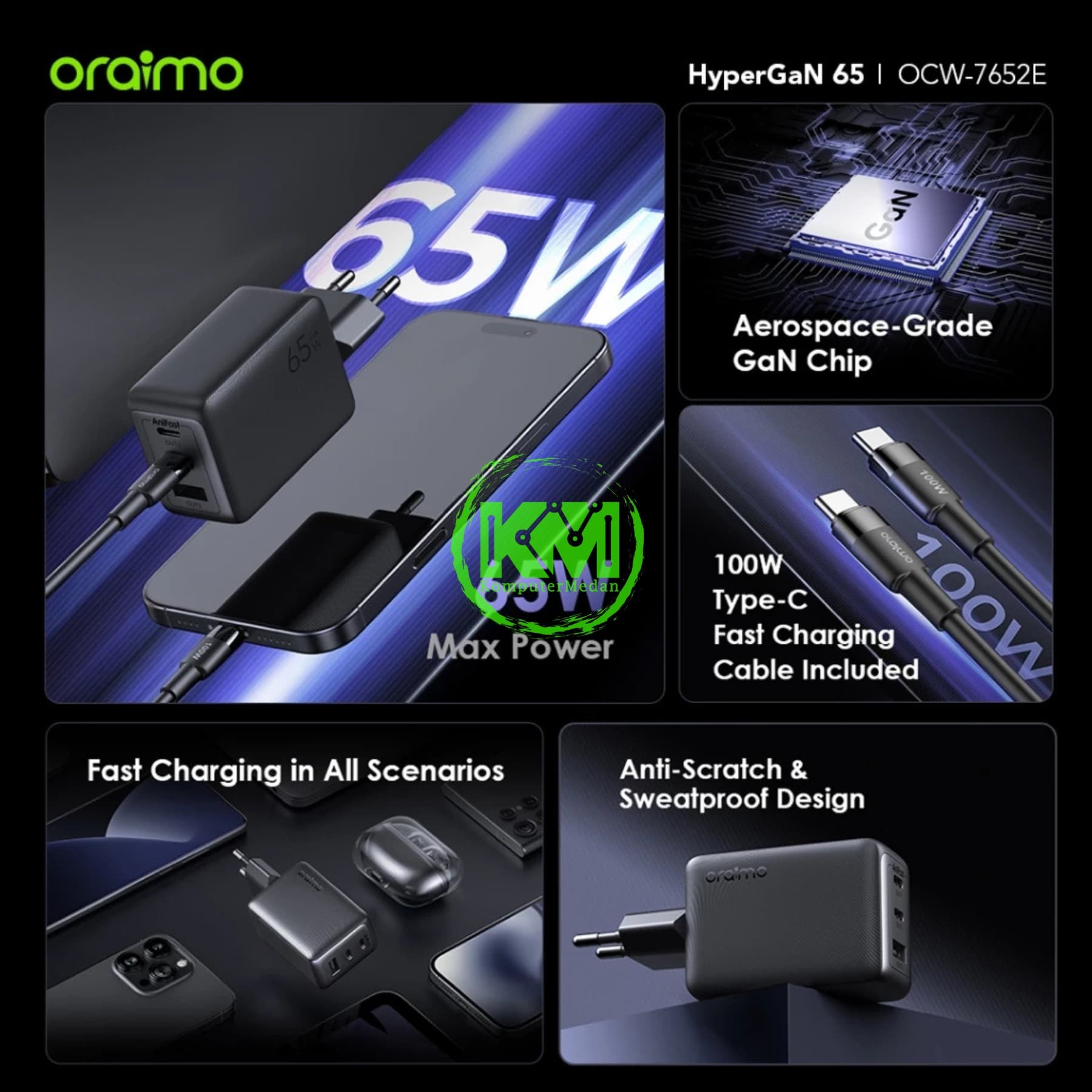 ORAIMO CHARGER OCW-7652E+116CC - Image 5