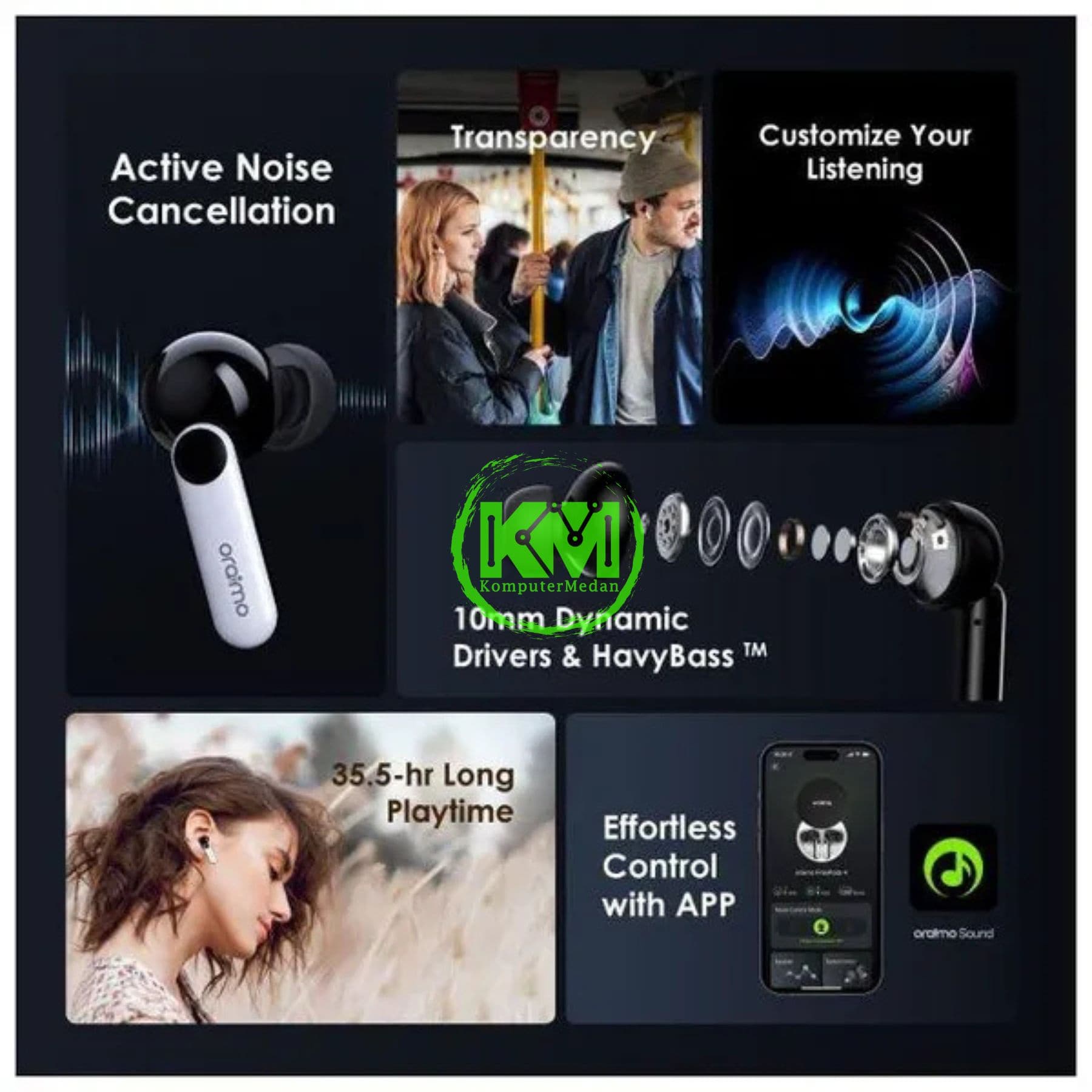 ORAIMO TWS BLUETOOTH EARPHONE OEB-E105D - Image 4