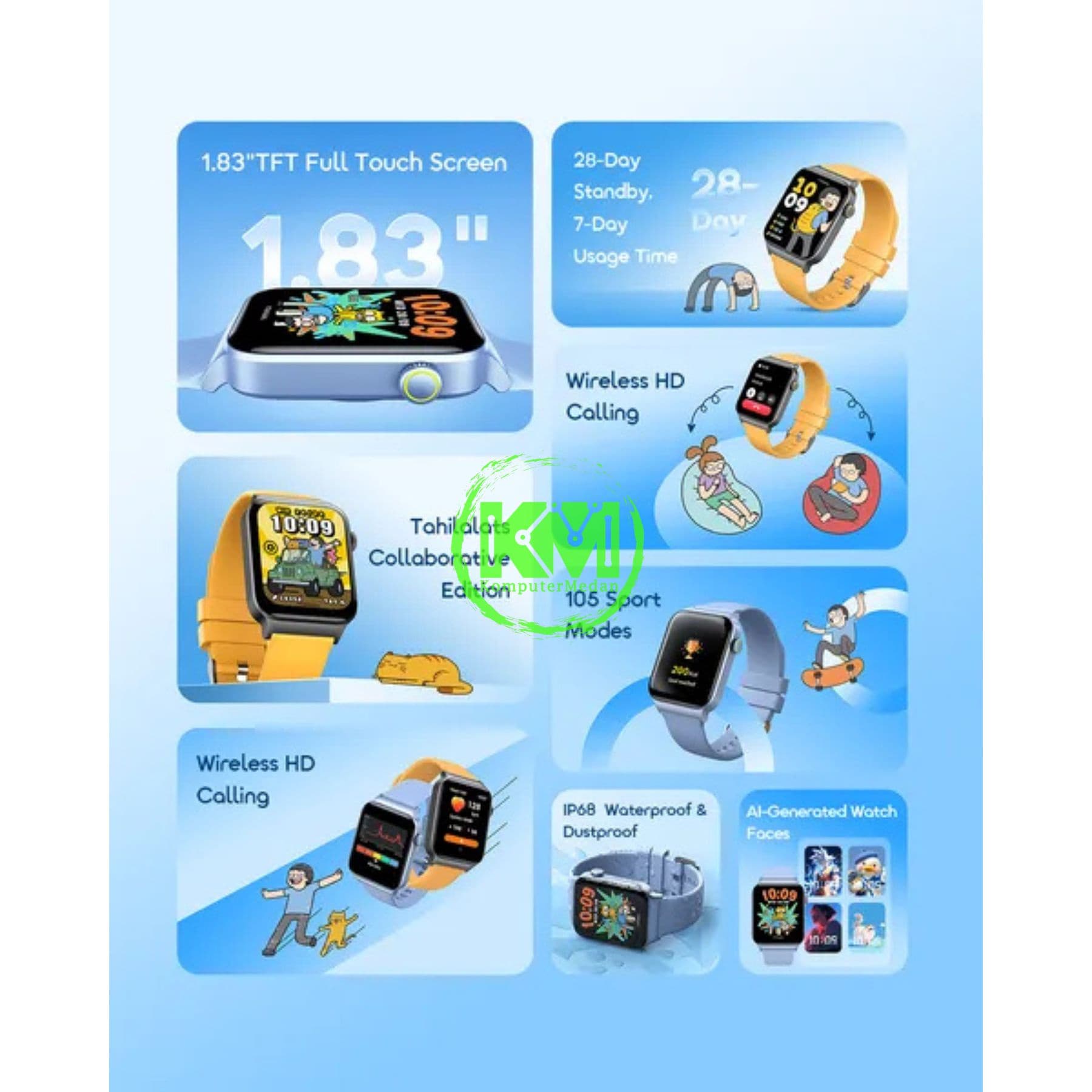 ORAIMO SMART WATCH OSW-8001N ( YELLOW ) - Image 4