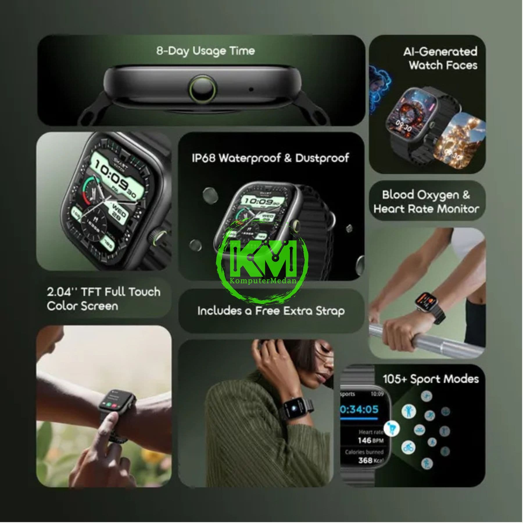 ORAIMO SMART WATCH OSW-807 - Image 9