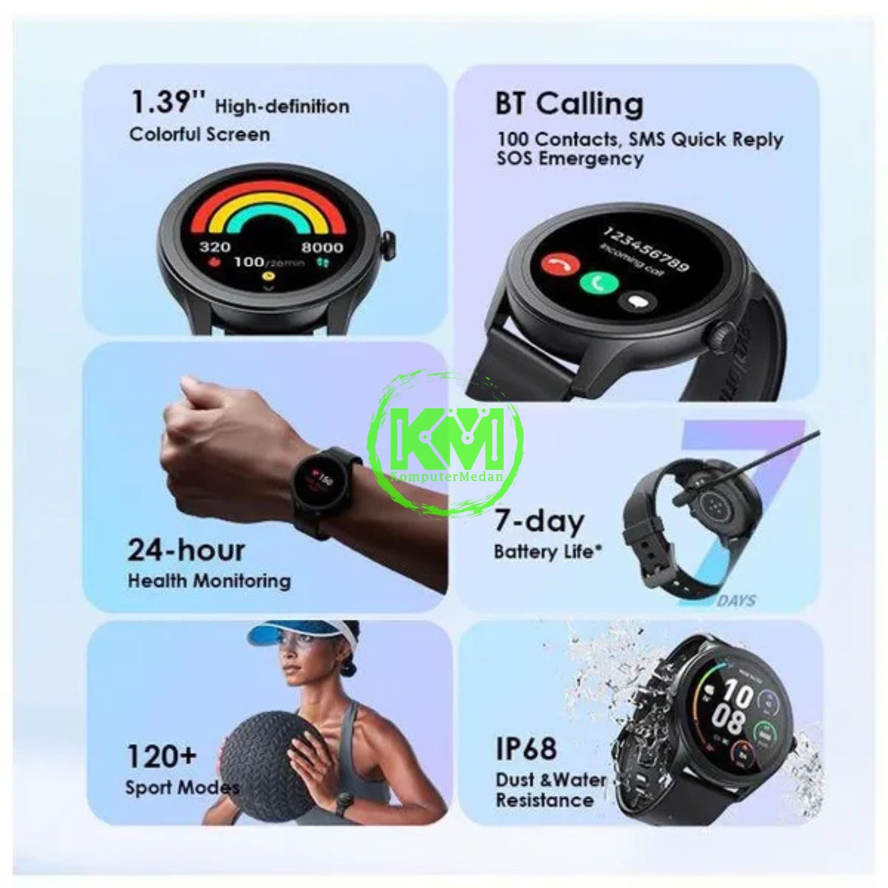 ORAIMO SMART WATCH OSW-30 BLACK - Image 7