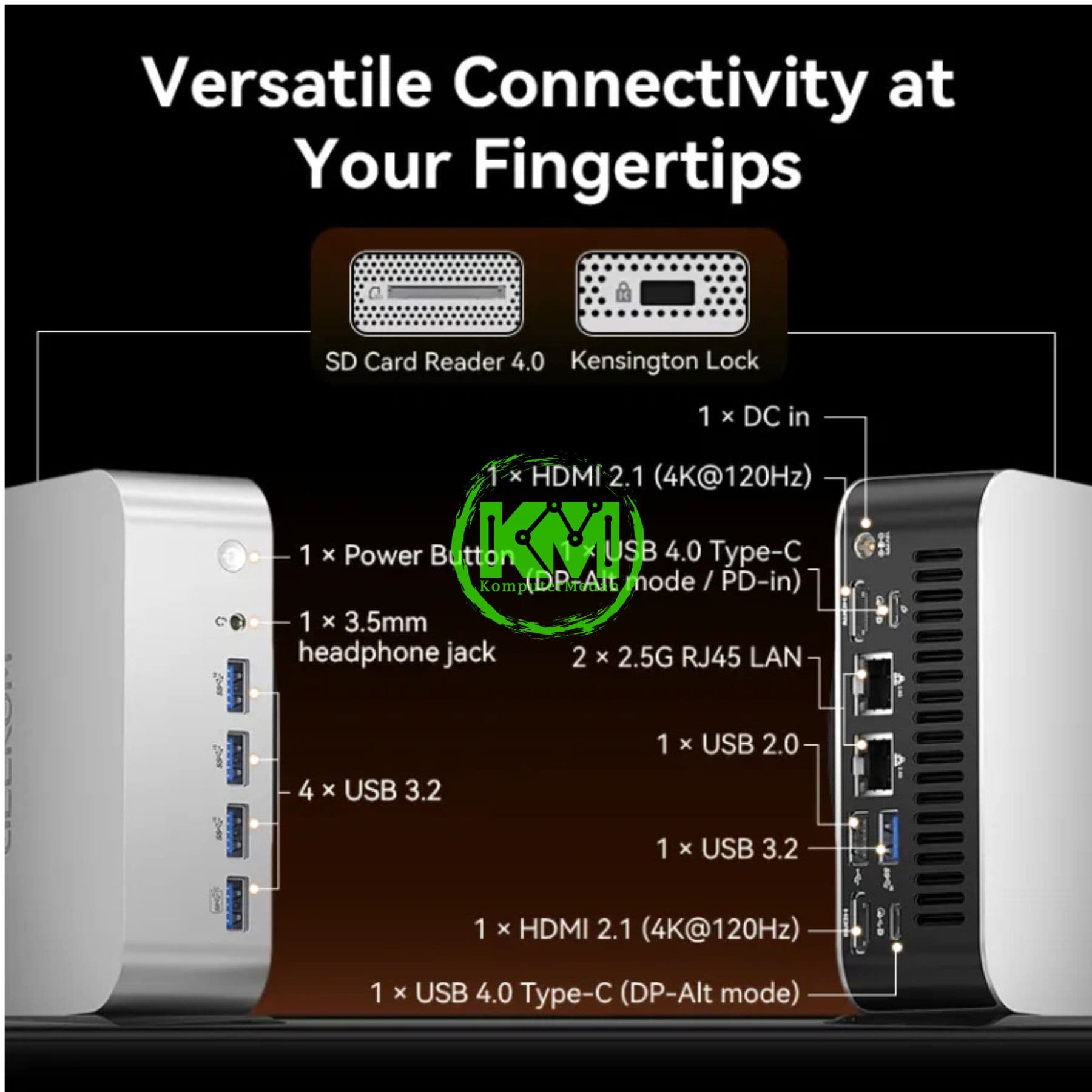 GEEKOM A9 MAX RYZEN 9 HX 470-32GB/1TB MINI PC - Image 9