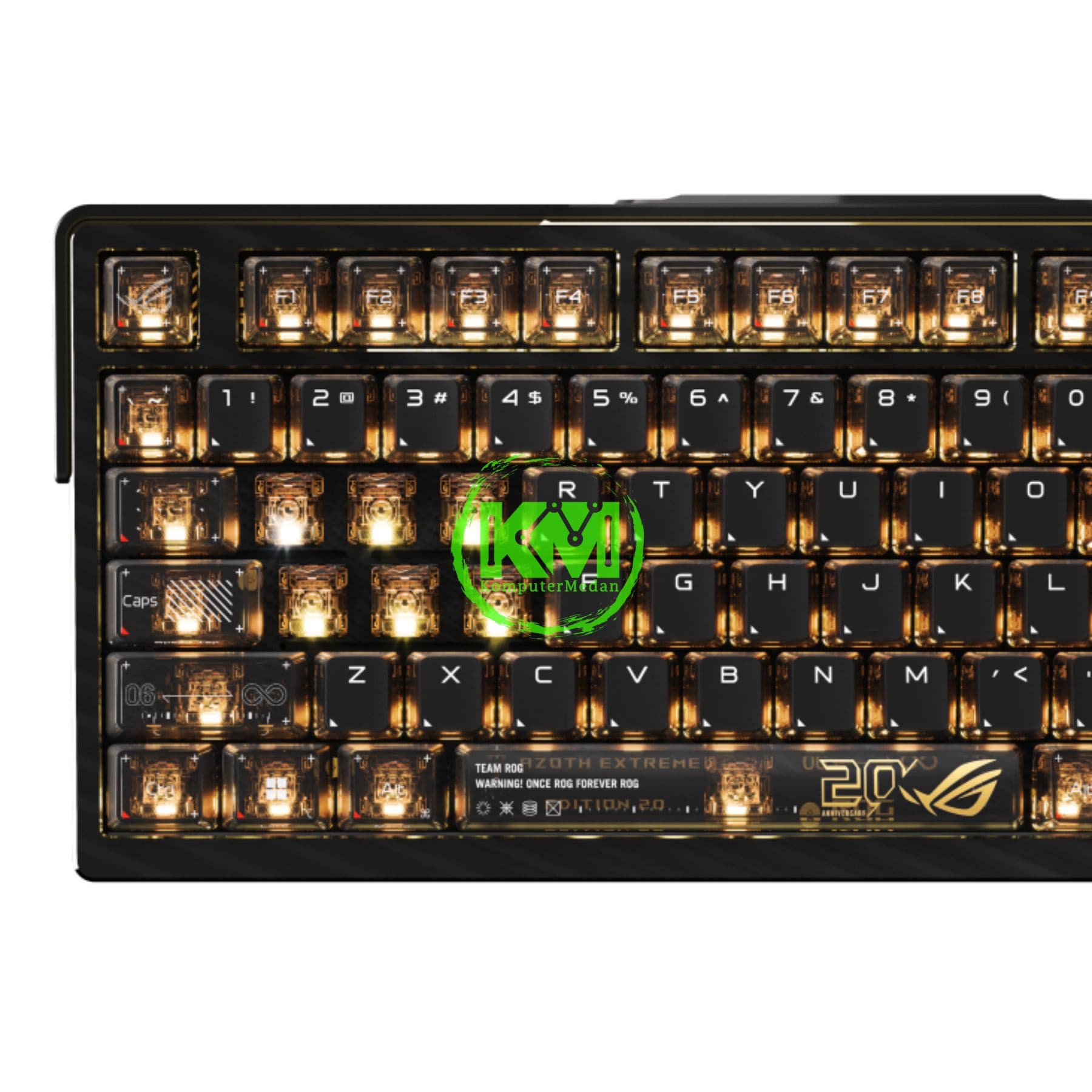 ASUS KEYBOARD M709 ROG AZOTH EXTREME E20/NXSW/US/PBT/KB, ROG NX MECHANICAL - GOLD ON BLACK - Image 9