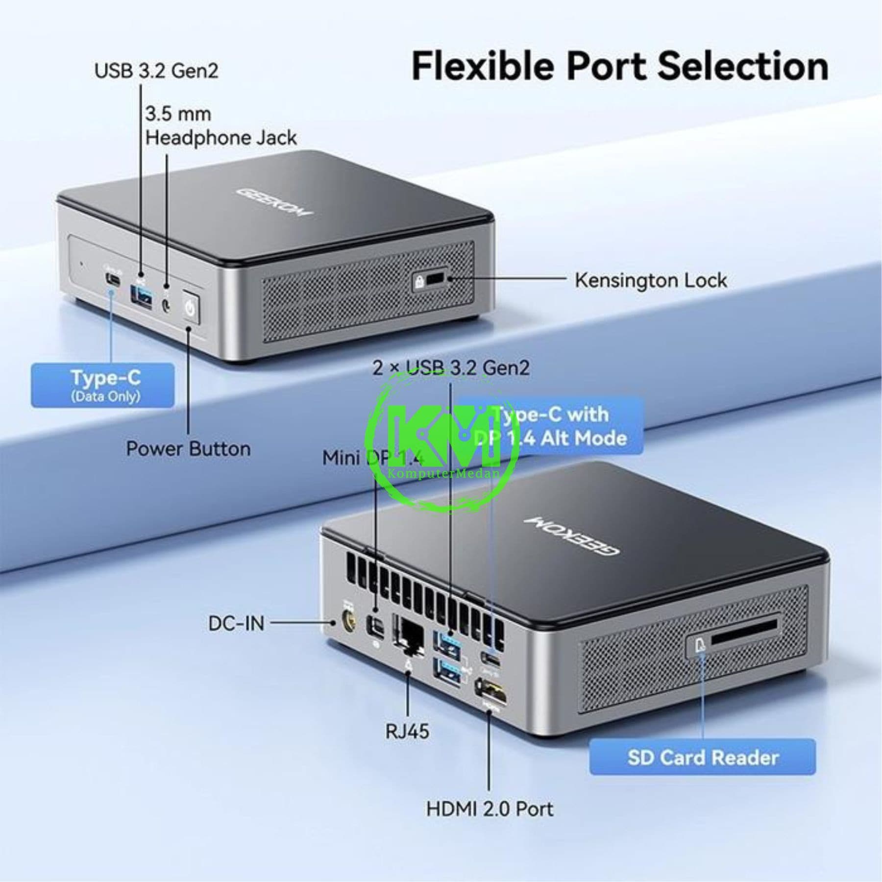 GEEKOM MINI AIR 12 INTEL PT7505-8GB/512GB MINI PC - Image 5