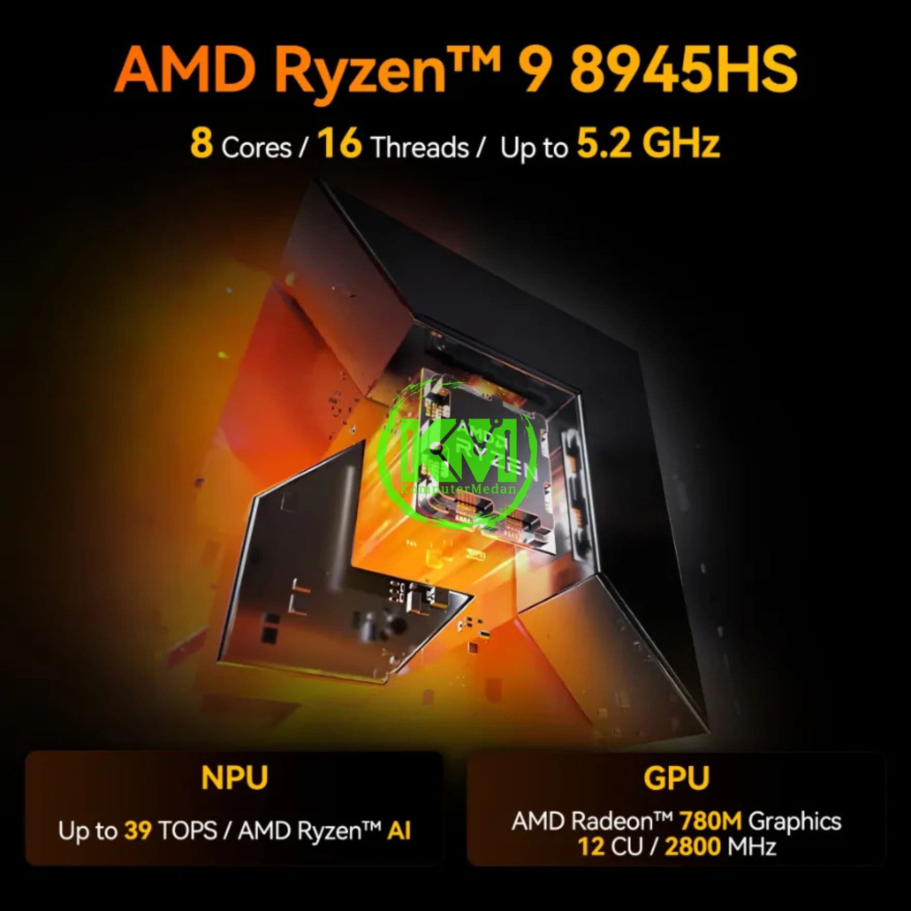 GEEKOM A8 RYZEN 9 8945HS-32GB/1TB MINI PC - Image 4