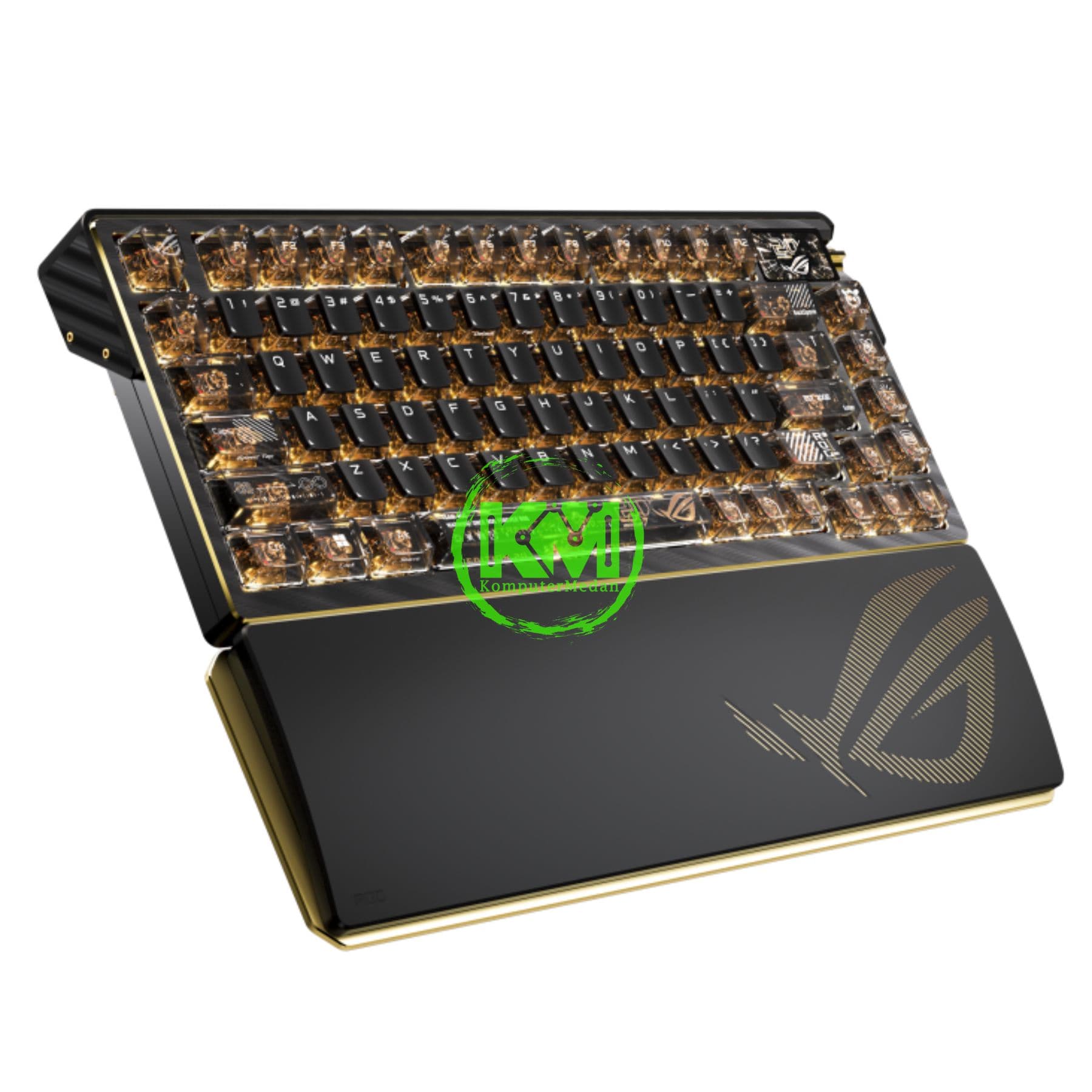 ASUS KEYBOARD M709 ROG AZOTH EXTREME E20/NXSW/US/PBT/KB, ROG NX MECHANICAL - GOLD ON BLACK - Image 3