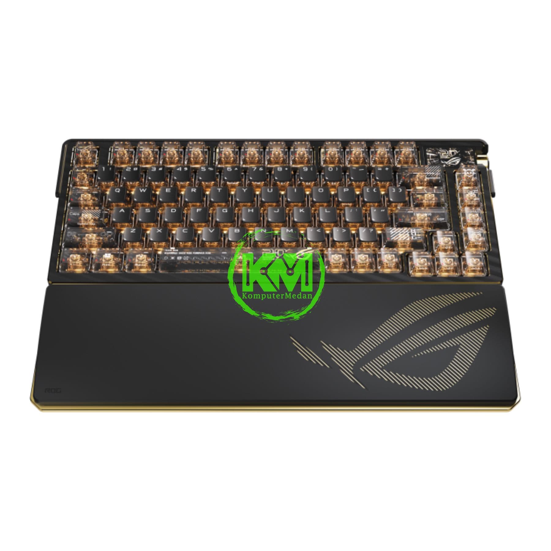 ASUS KEYBOARD M709 ROG AZOTH EXTREME E20/NXSW/US/PBT/KB, ROG NX MECHANICAL - GOLD ON BLACK - Image 4
