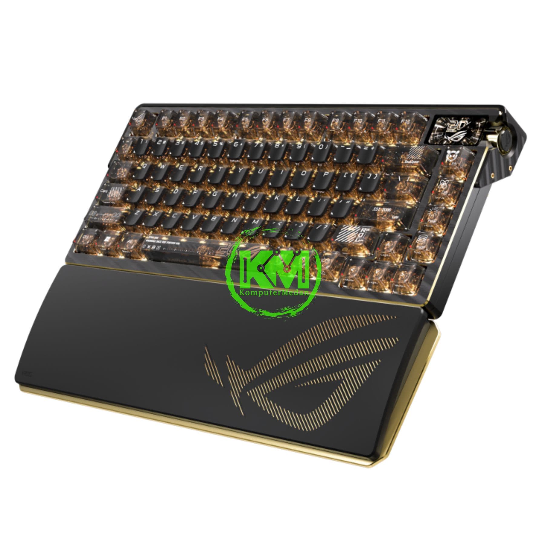 ASUS KEYBOARD M709 ROG AZOTH EXTREME E20/NXSW/US/PBT/KB, ROG NX MECHANICAL - GOLD ON BLACK - Image 2