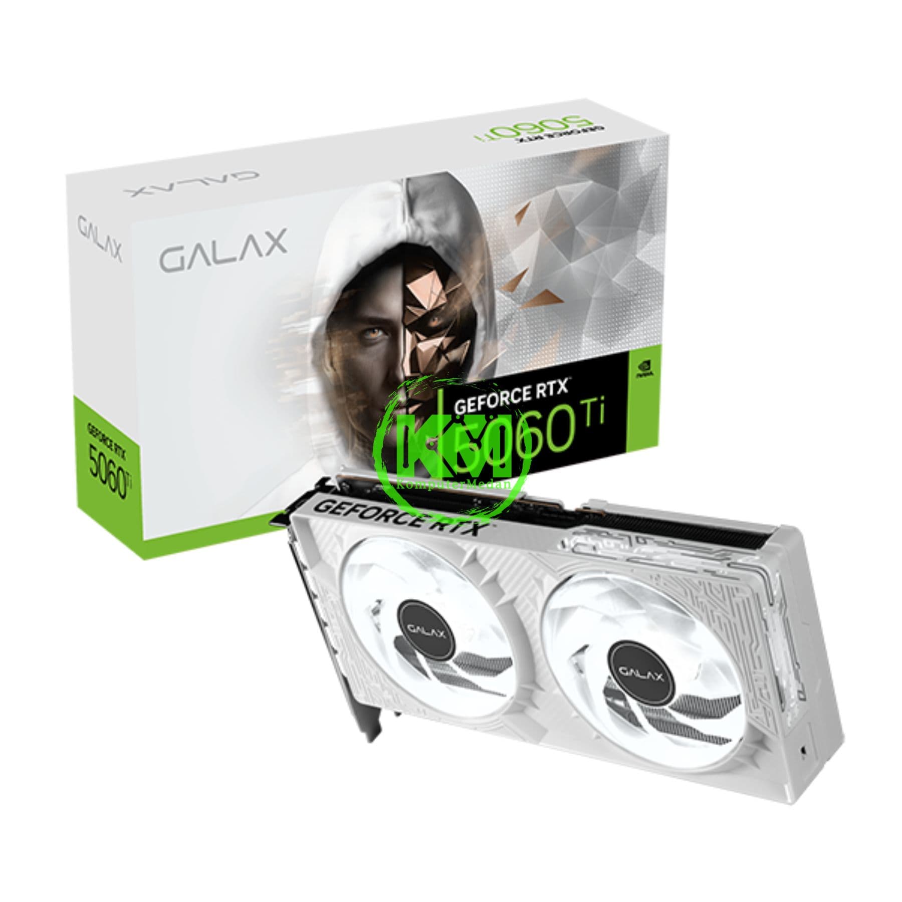 GALAX GEFORCE RTX 5060 Ti 1-CLICK OC 8GB GDDR7 WHITE VGA (NVIDIA) - Image 1