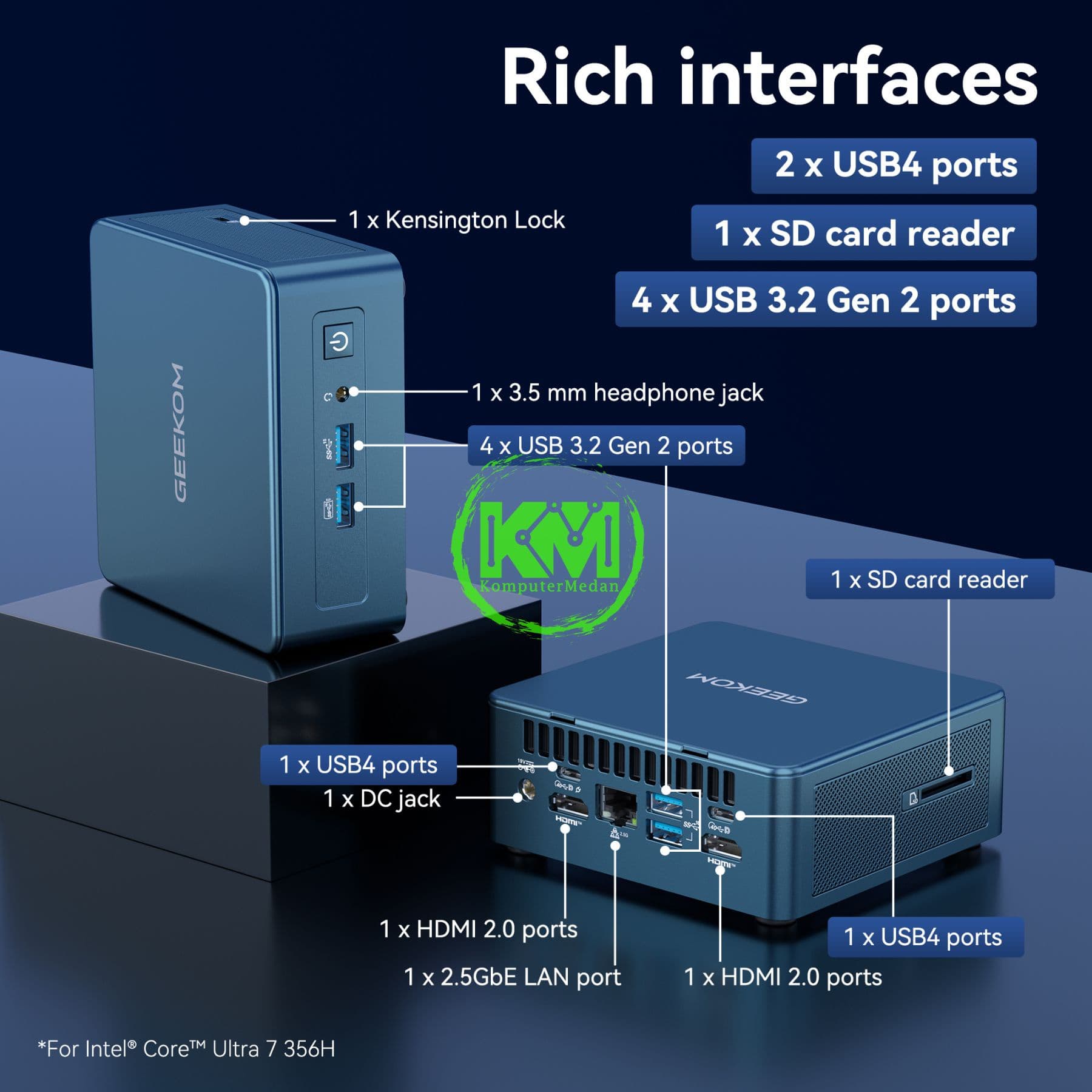 GEEKOM IT13 INTEL I9 13900HK-16GB/1TB - Image 4