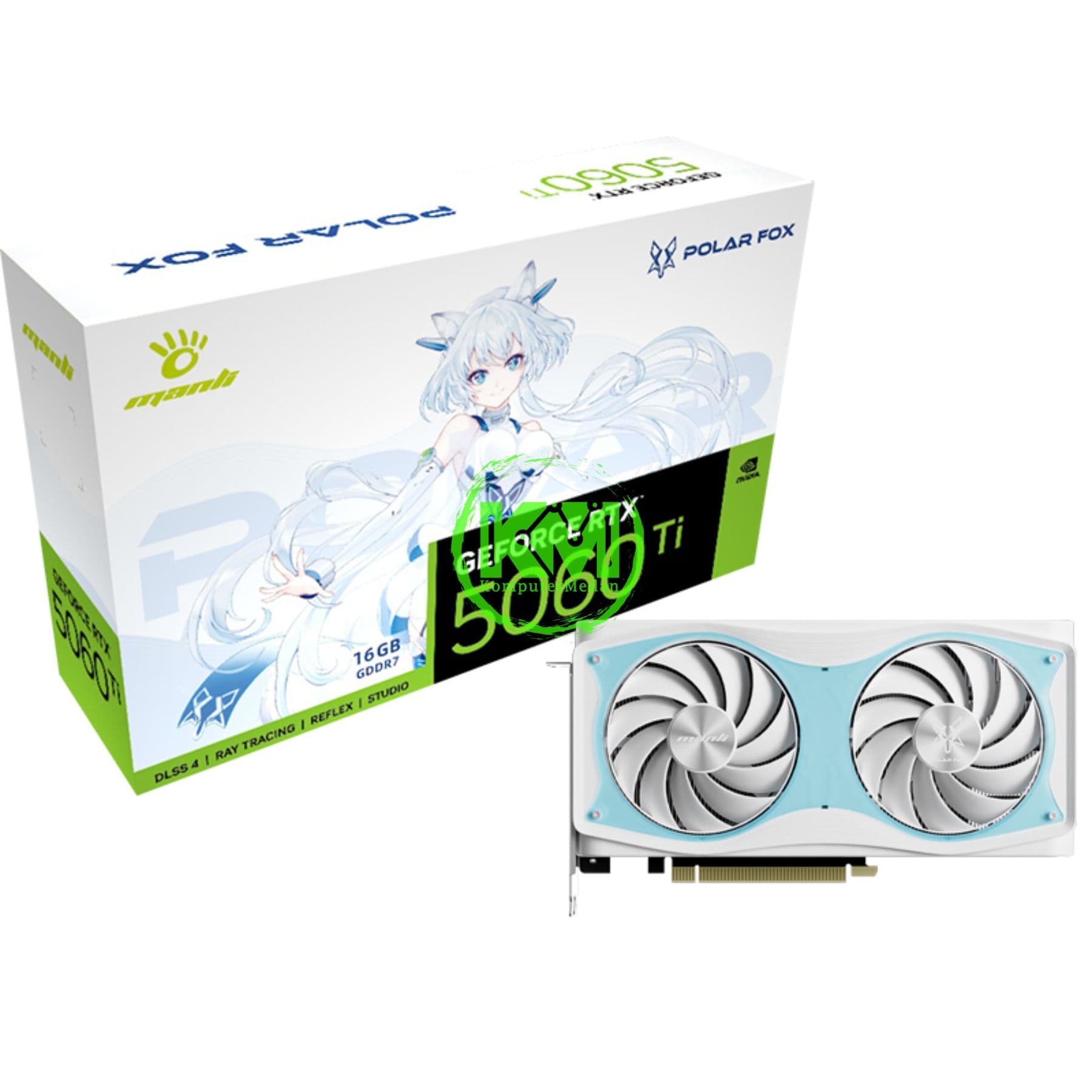 MANLI POLAR FOX GEFORCE RTX 5060TI 16GB