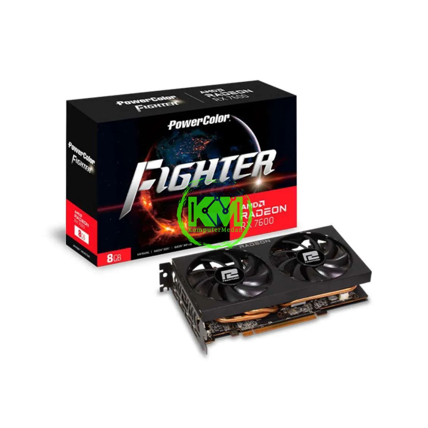 POWERCOLOR RADEON RX 7600 FIGHTER 8GB VGA CARD