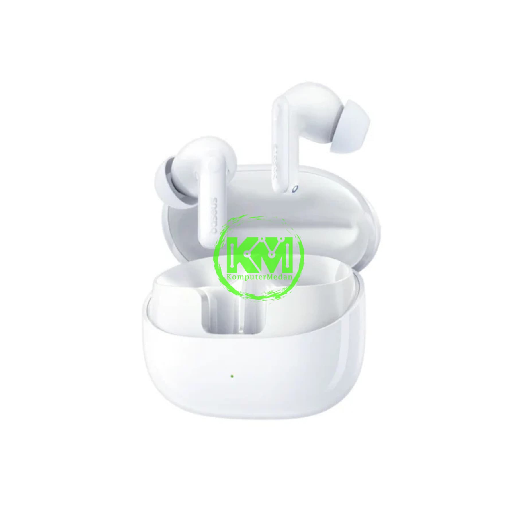 BASEUS BASS BP1 PRO IN-EAR TRUE WIRELESS EARBUDS MOON WHITE - Image 2