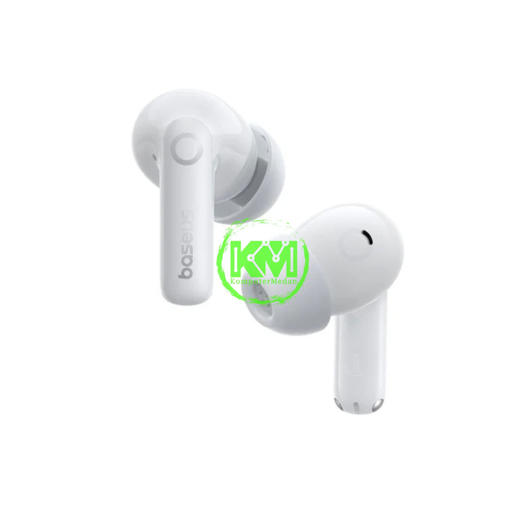 BASEUS BASS BP1 PRO IN-EAR TRUE WIRELESS EARBUDS MOON WHITE - Image 4