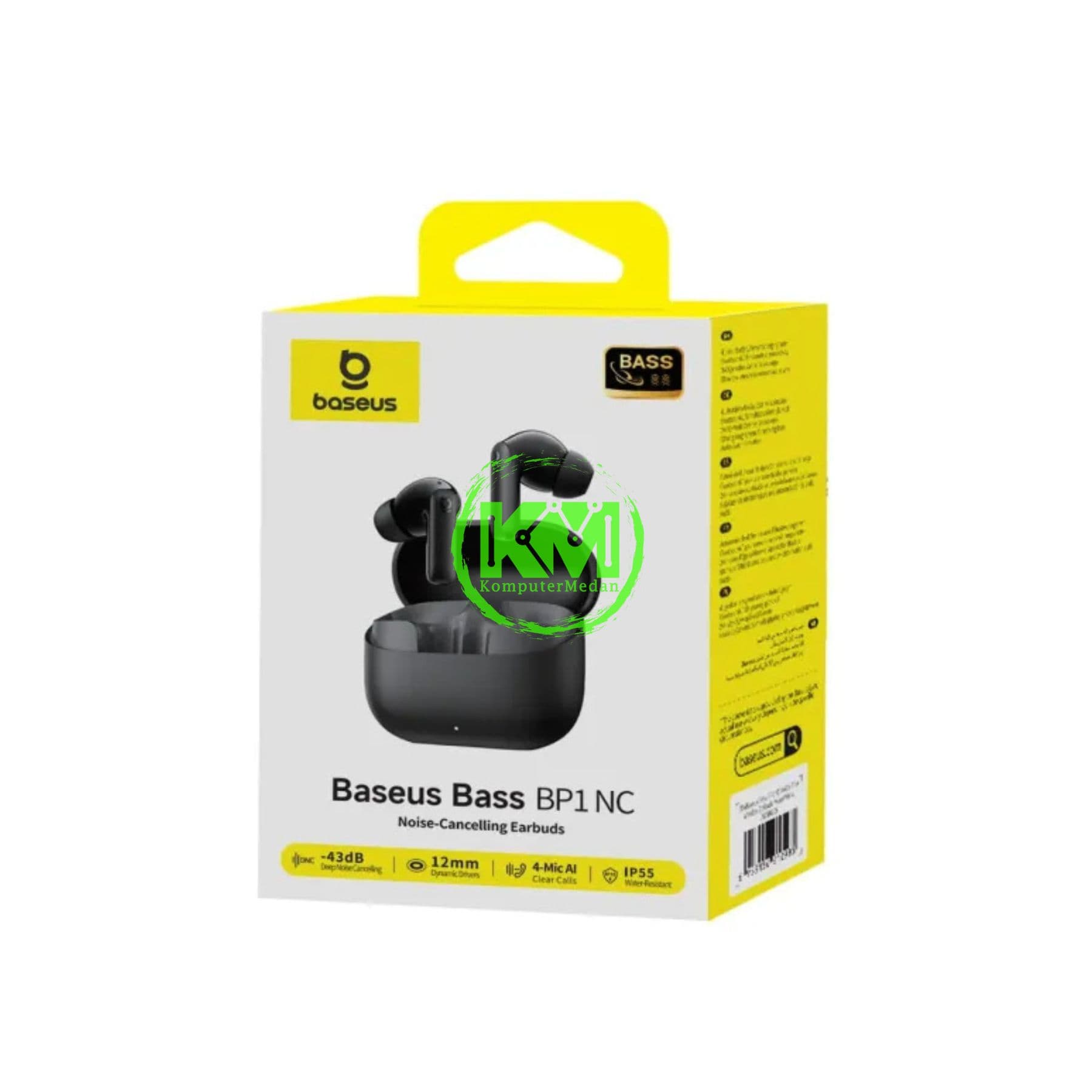 BASEUS BASS BP1 NC IN-EAR TRUE WIRELESS EARBUDS COSMIC BLACK
