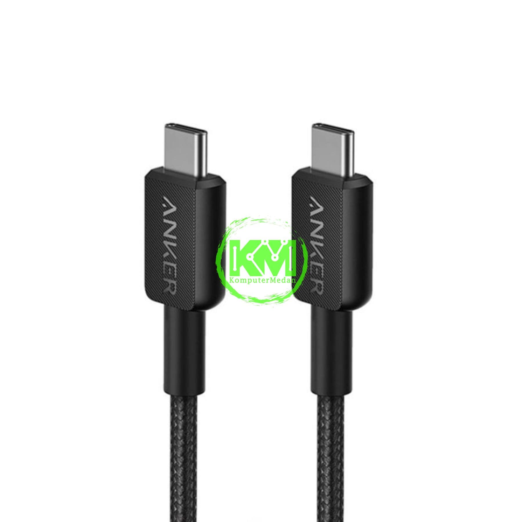 ANKER 322 USB-C TO USB-C CABLE (6FT BRAIDED) - A81F6 BLACK - Image 2