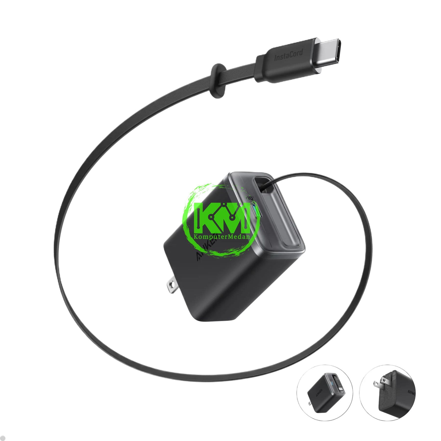 ANKER NANO CHARGER (35W, BUILT-IN RETRACTABLE USB-C CABLE) - A2658 - Image 2