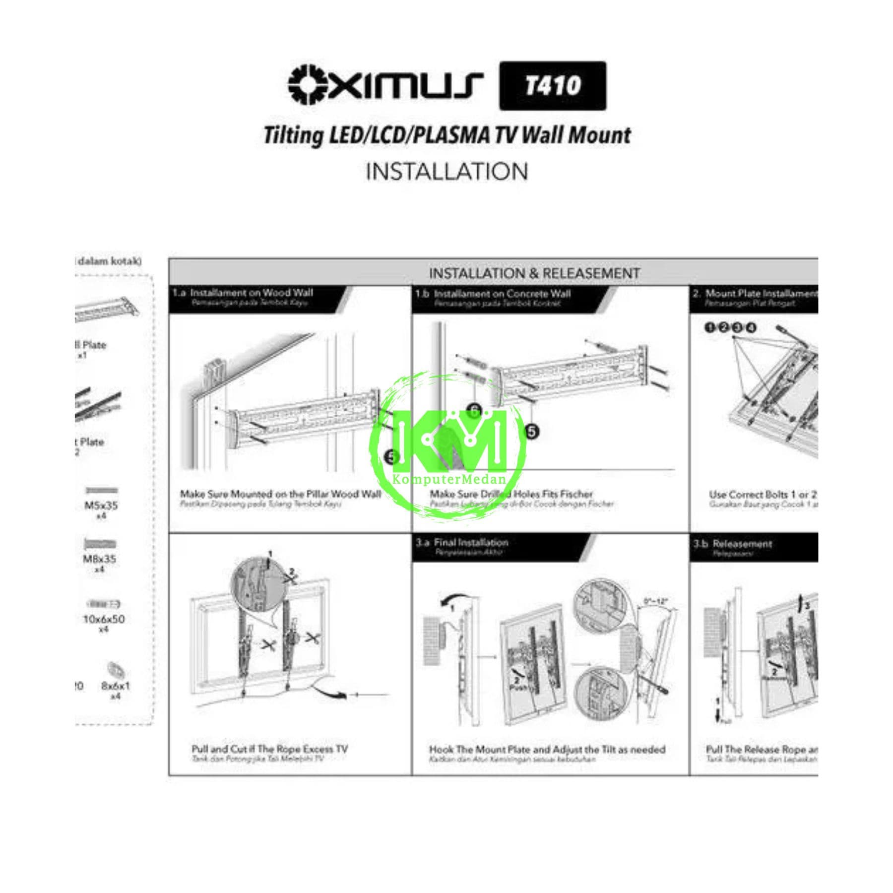 OXIMUS T410 WALL BRACKET - Image 3