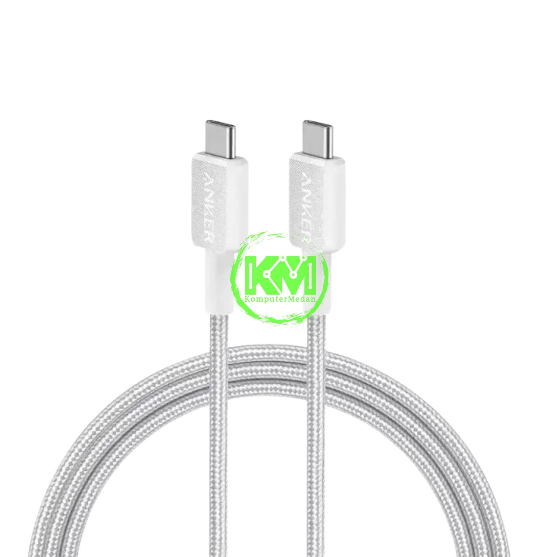 ANKER 322 USB-C TO USB-C CABLE (6FT BRAIDED) - A81F6 WHITE - Image 2