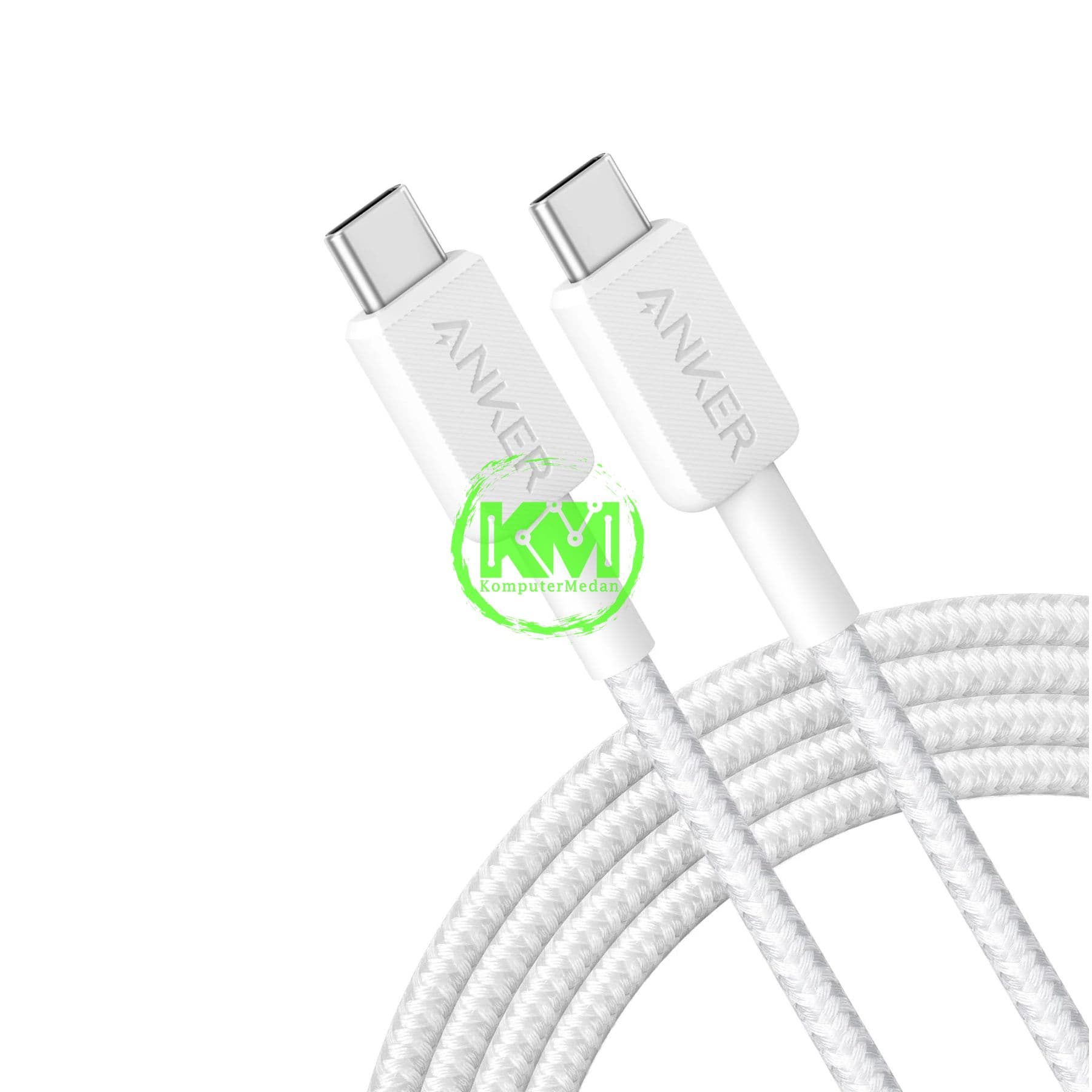 ANKER 322 USB-C TO USB-C (3FT BRAIDED) - A81F5 WHITE - Image 3