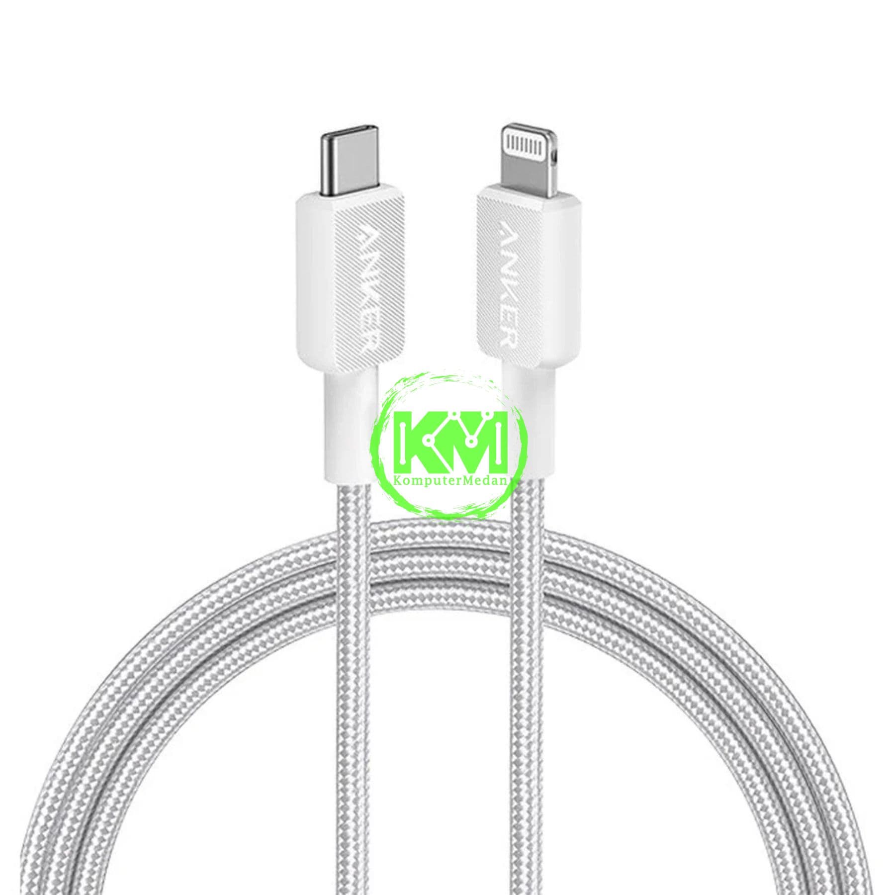 ANKER 322 USB-C TO LIGHTNING CABLE (6FT BRAIDED WHITE) - A81B6 WHITE