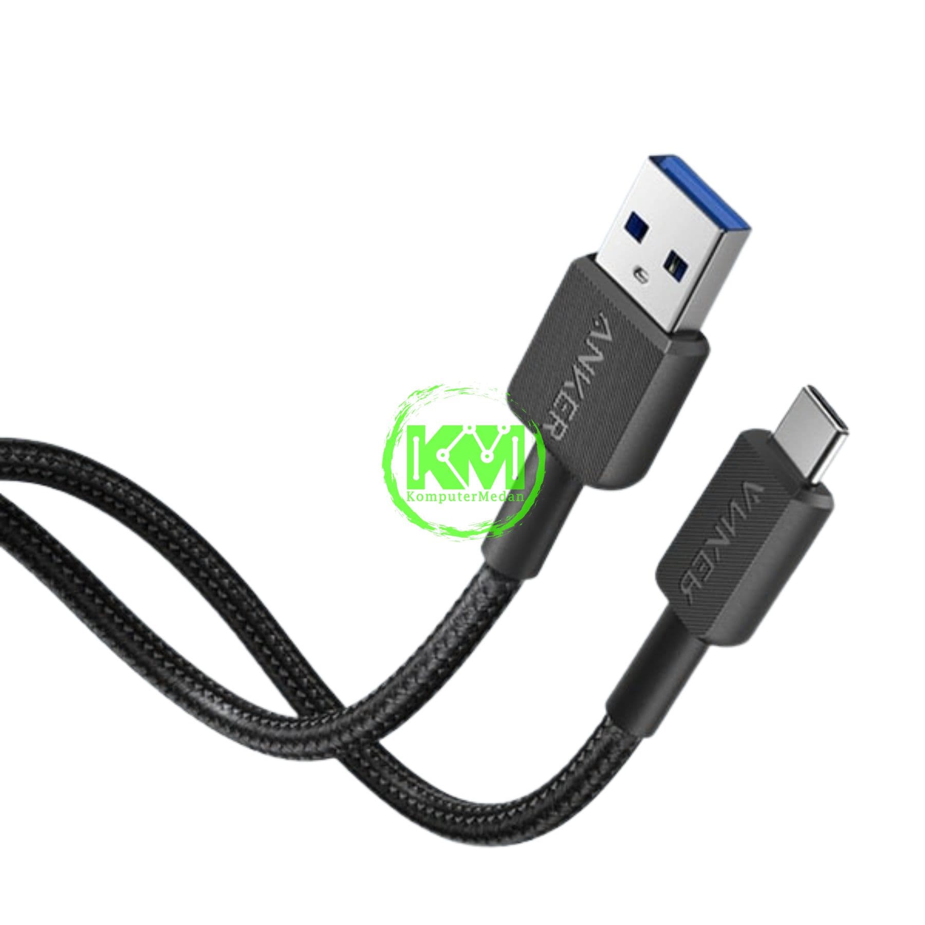 ANKER 322 USB-A TO USB-C CABLE (3FT BRAIDED) - A81H5 BLACK - Image 3